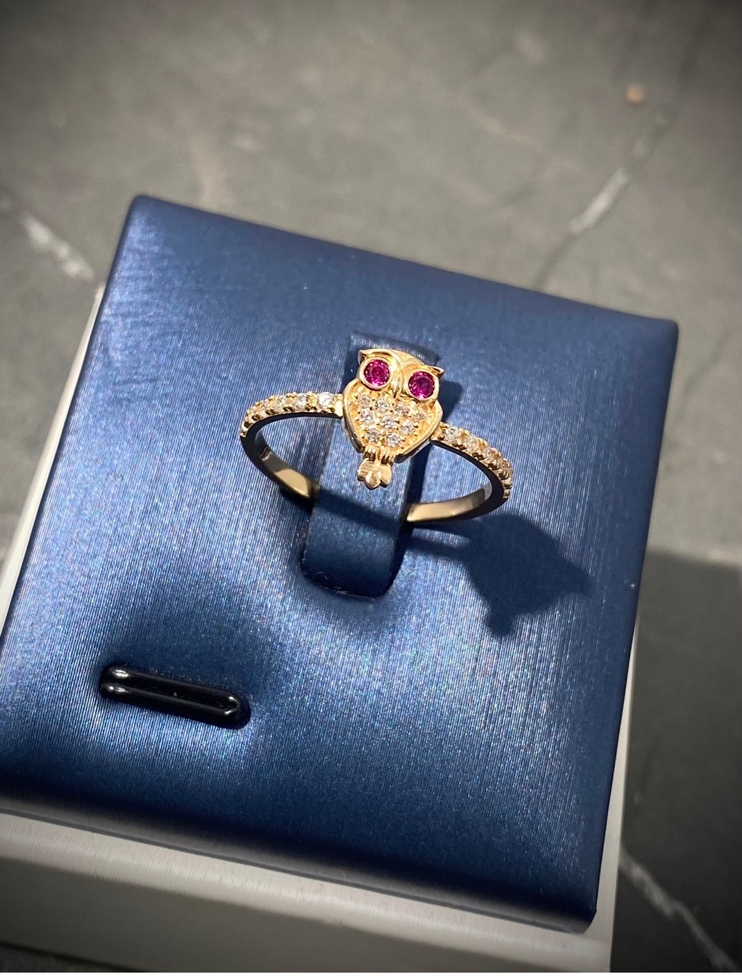 Anillo de buho 2gr — Oro Amarillo