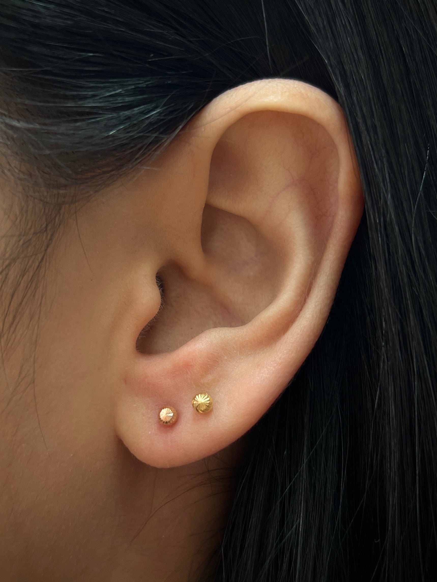 Topos bola diamantada 3mm 0.45gr / Oro Rosado Nac M