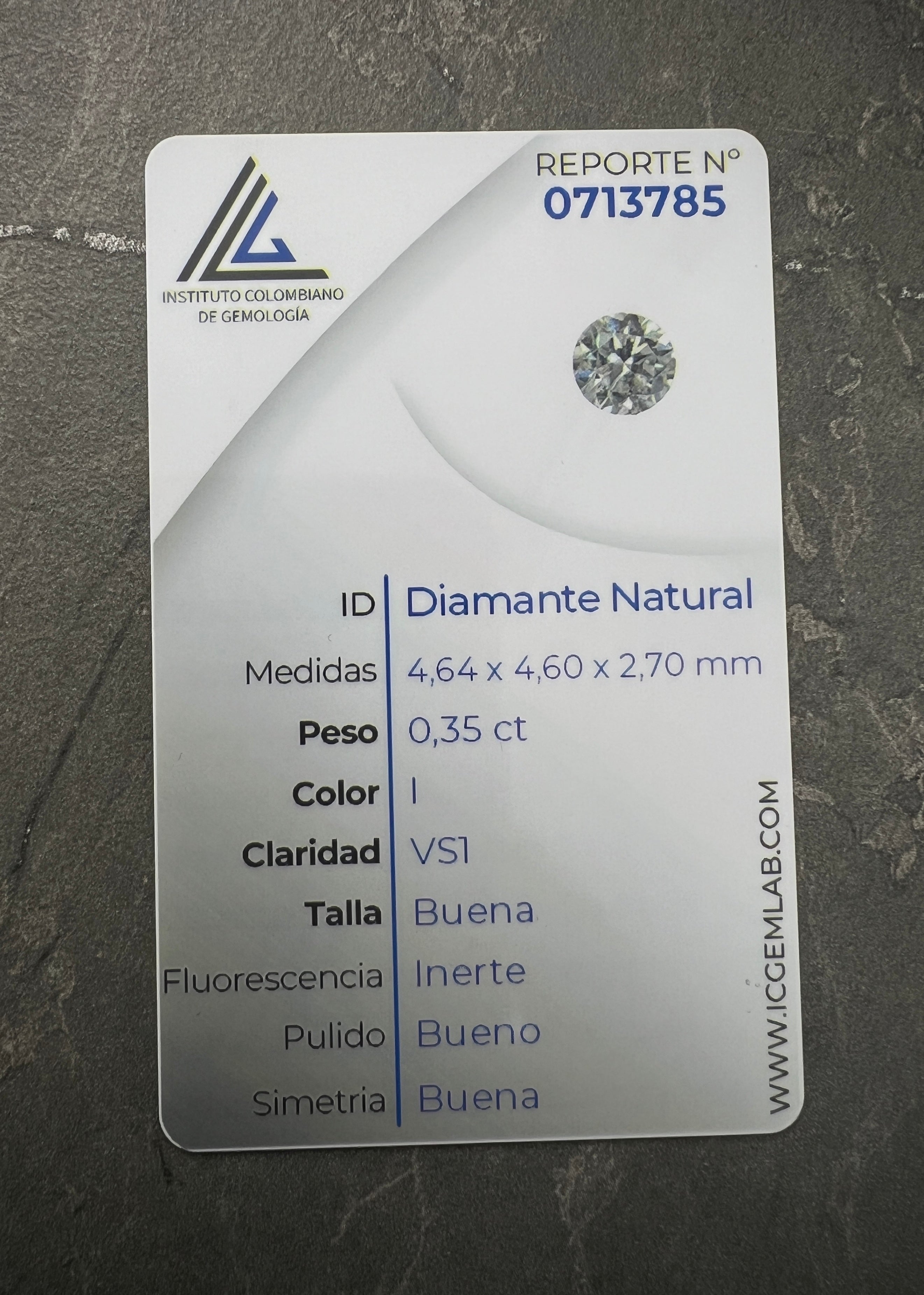 Diamante BLANCO 35 PTS (Joya) B