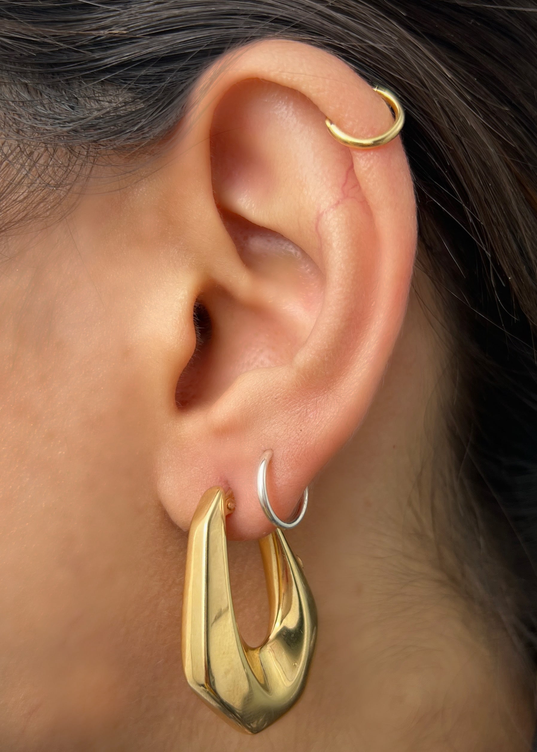 Candongas gota 4.75gr / Largo: 3.2cm / Oro Amarillo italy cte P