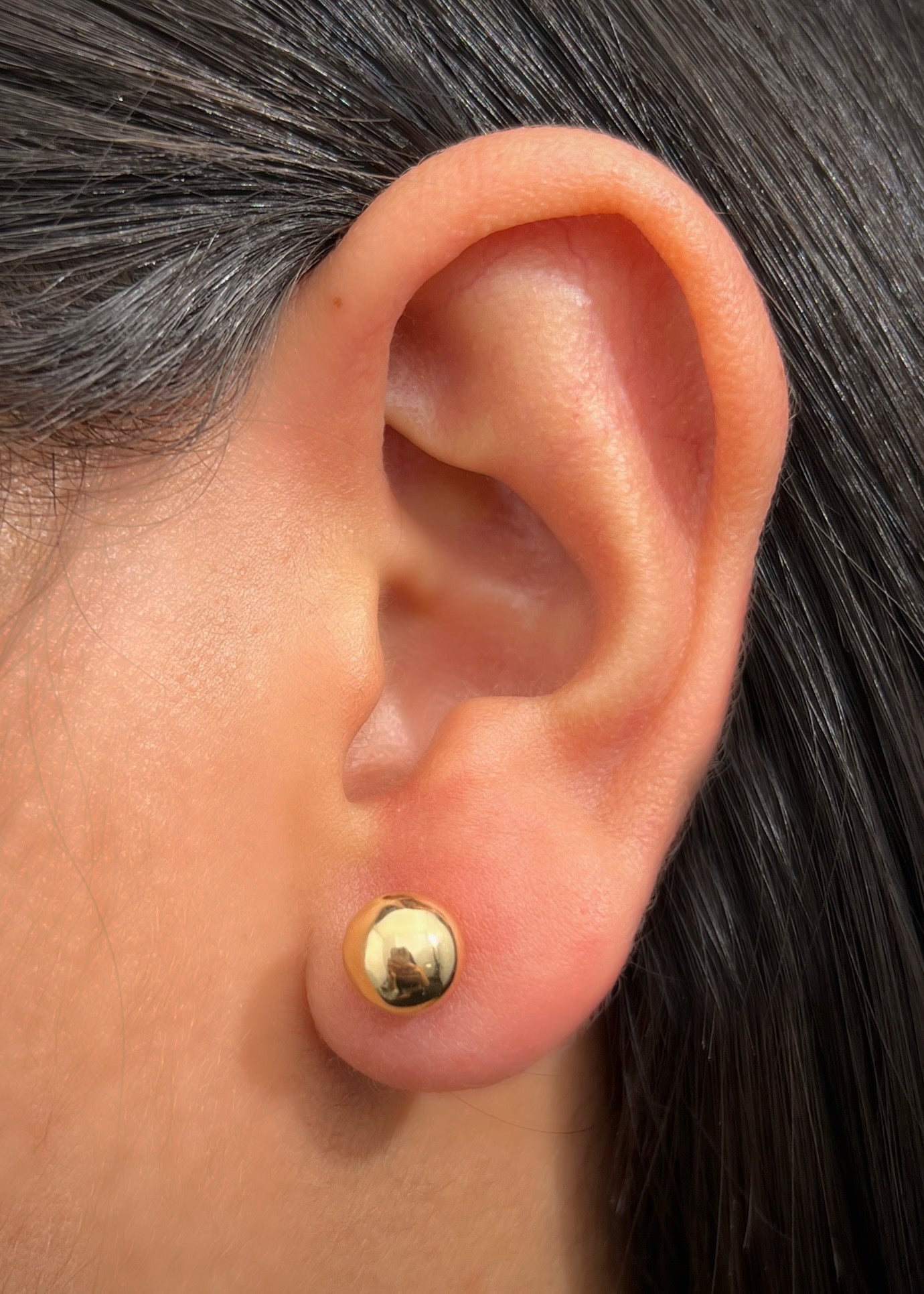 Unidad de topo bola lisa 8mm 0.5gr / Oro Amarillo Nac M