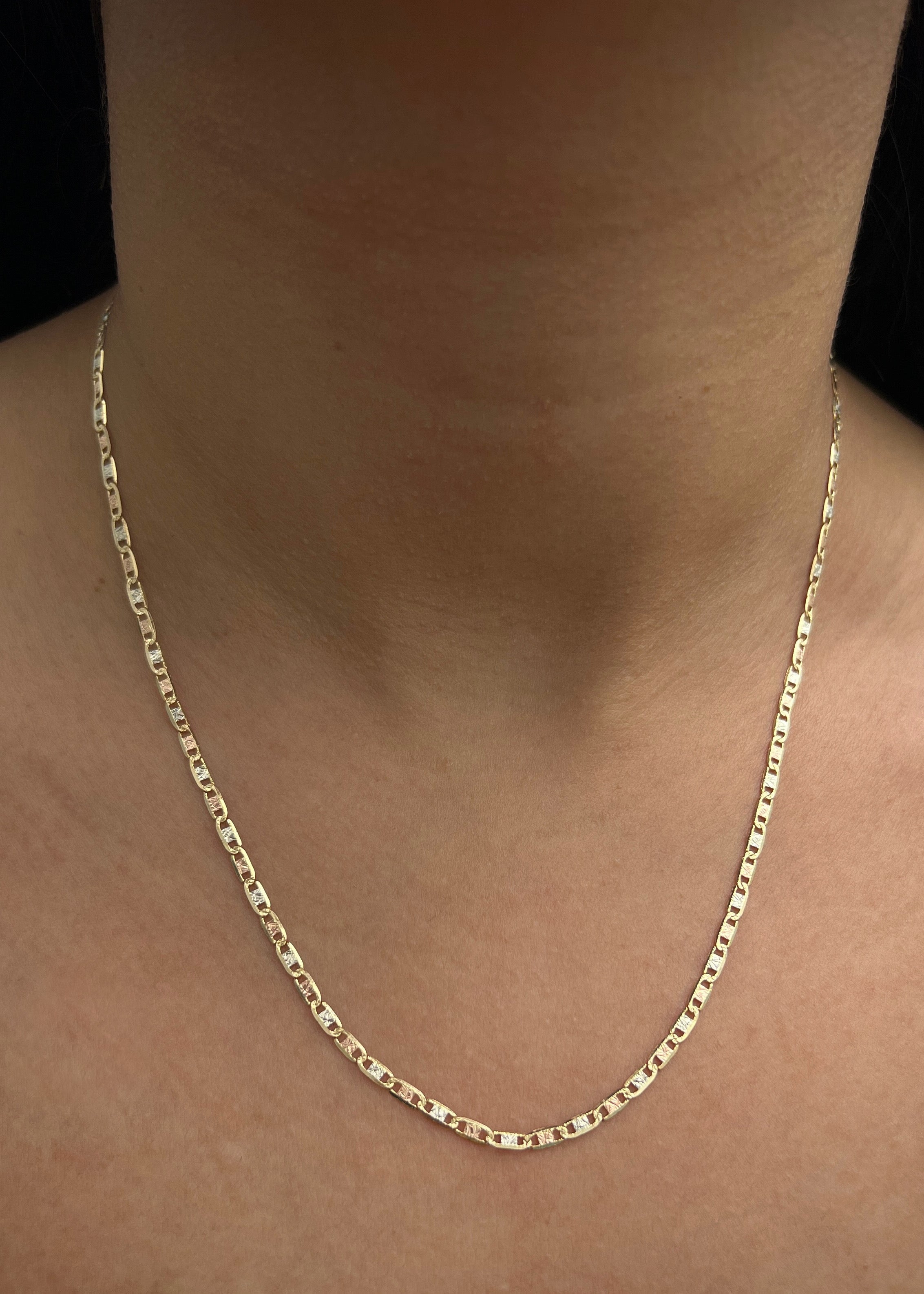 Cadena Plana 5.25gr / 45cm / 2.6mm — Tres Oros
