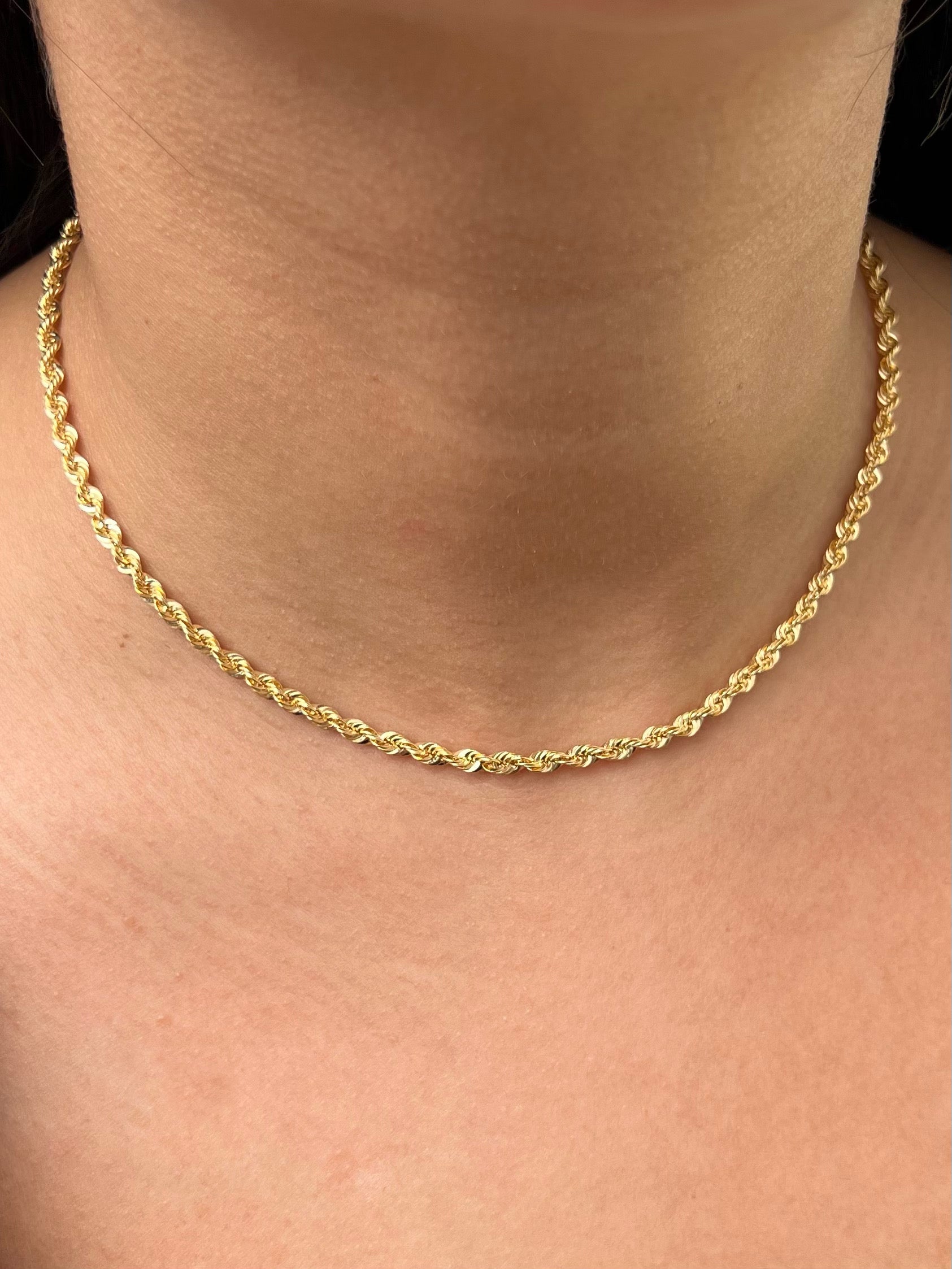 Cadena lazo 4.3gr / Largo 40cm / Oro Amarillo italy +2 M