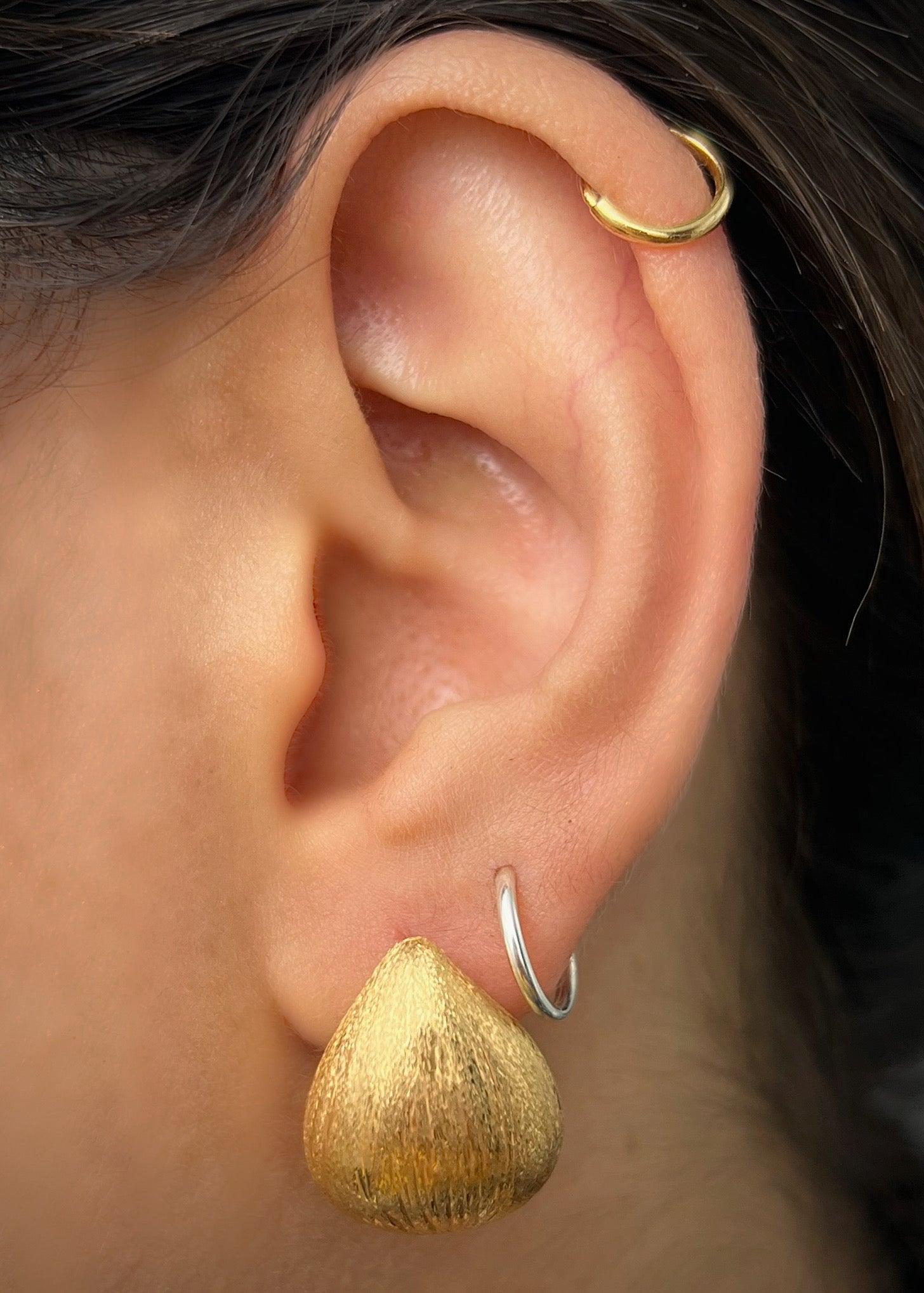 Topos gota 3.7gr / Largo: 2cm / Oro Amarillo italy cte P