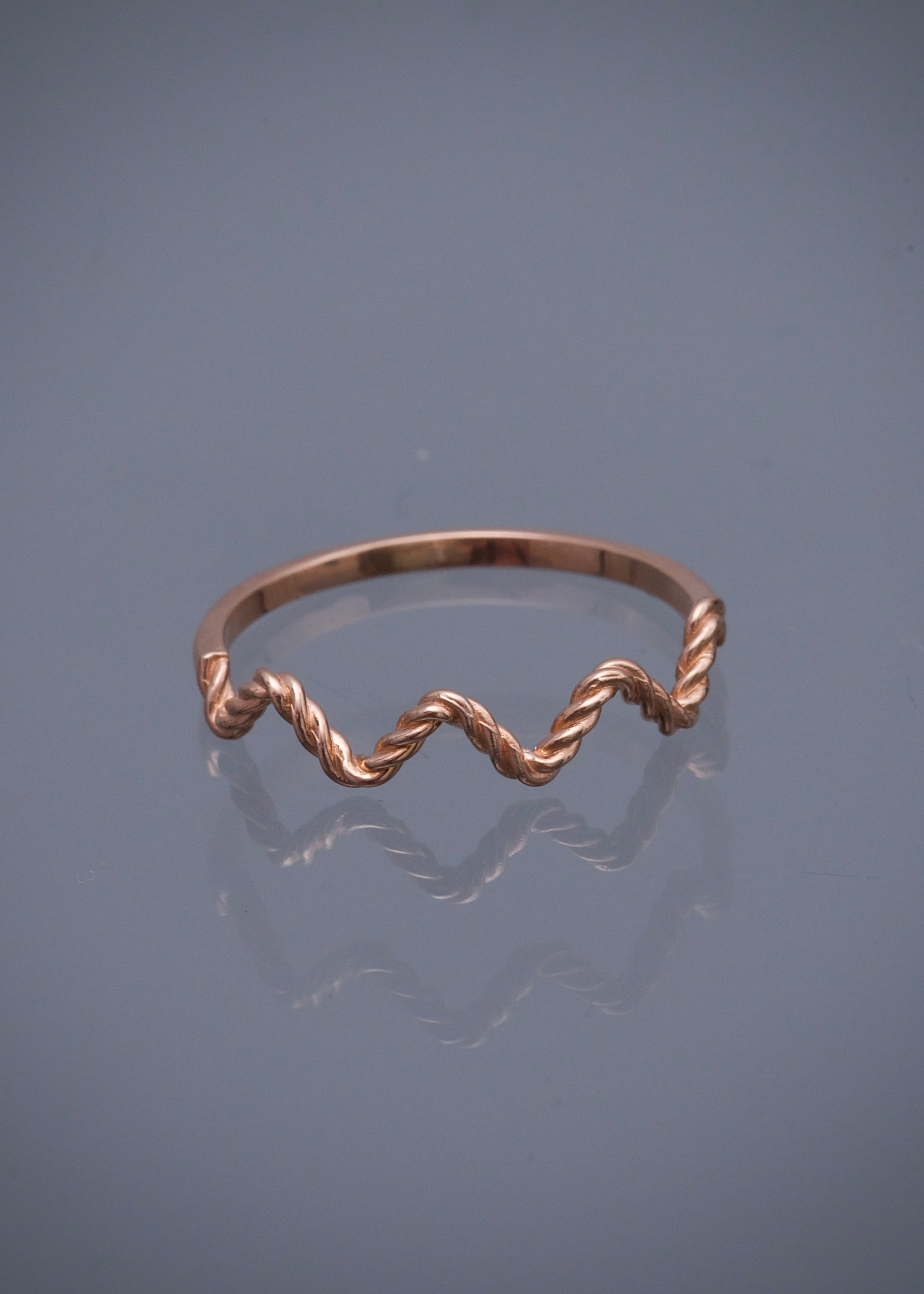 Anillo 1.3gr / TALLA 7 / Oro Rosado Nac M