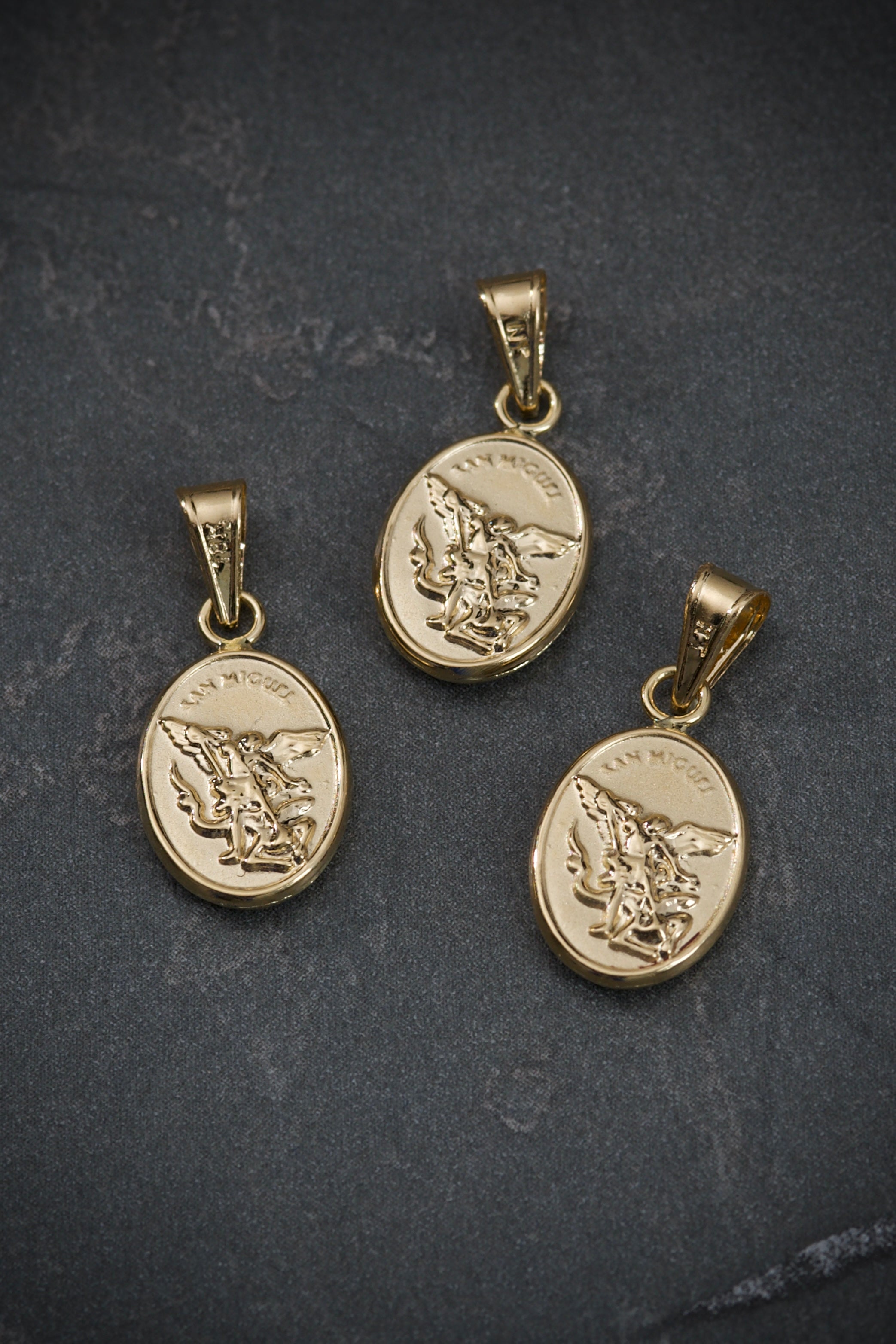 Dije arcangel san miguel 0.55gr / Largo 2cm / Oro Amarillo Nac *