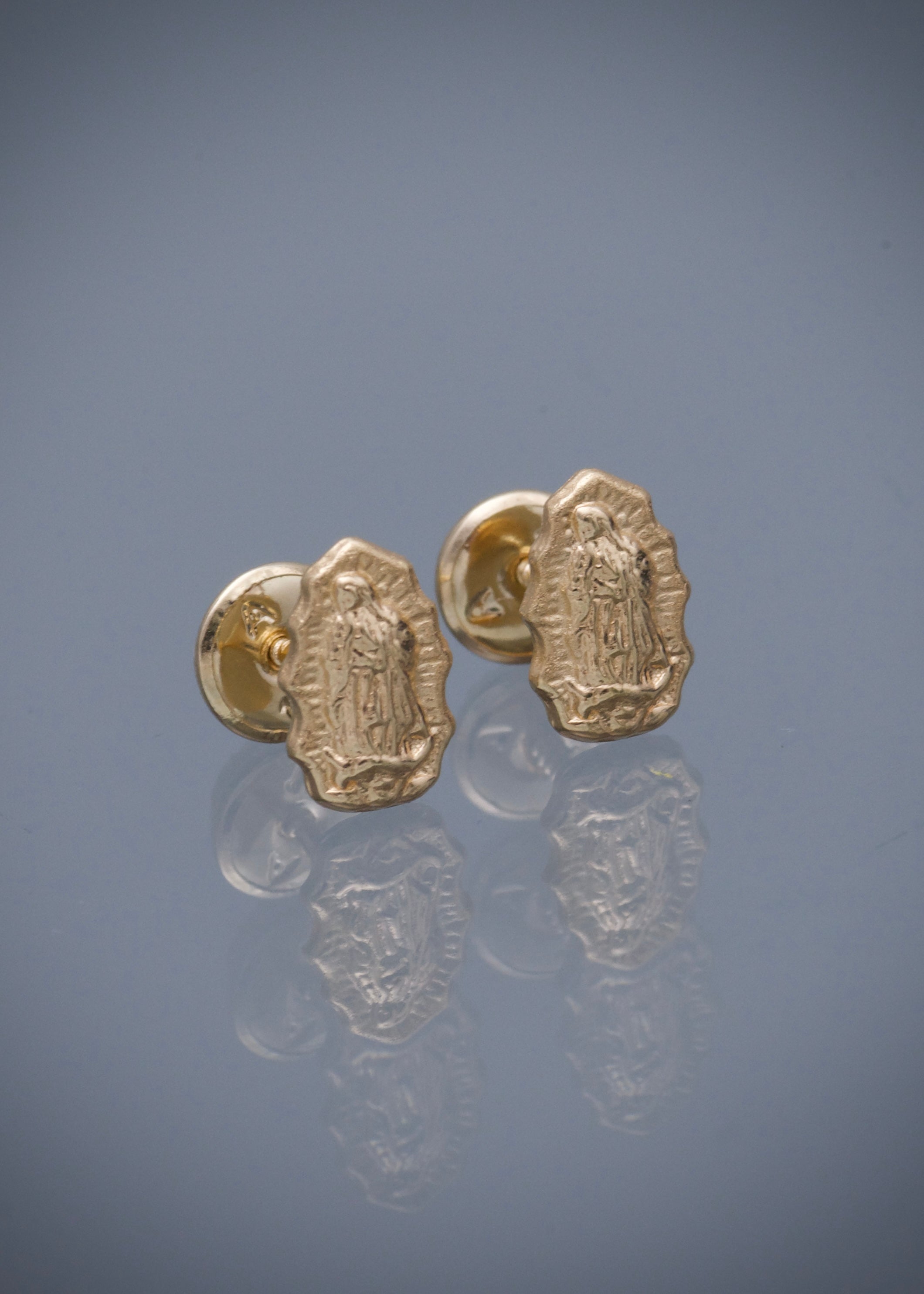 Topos Virgen de Guadalupe 0.6gr / 0.8cm / 5.4mm — Oro Amarillo