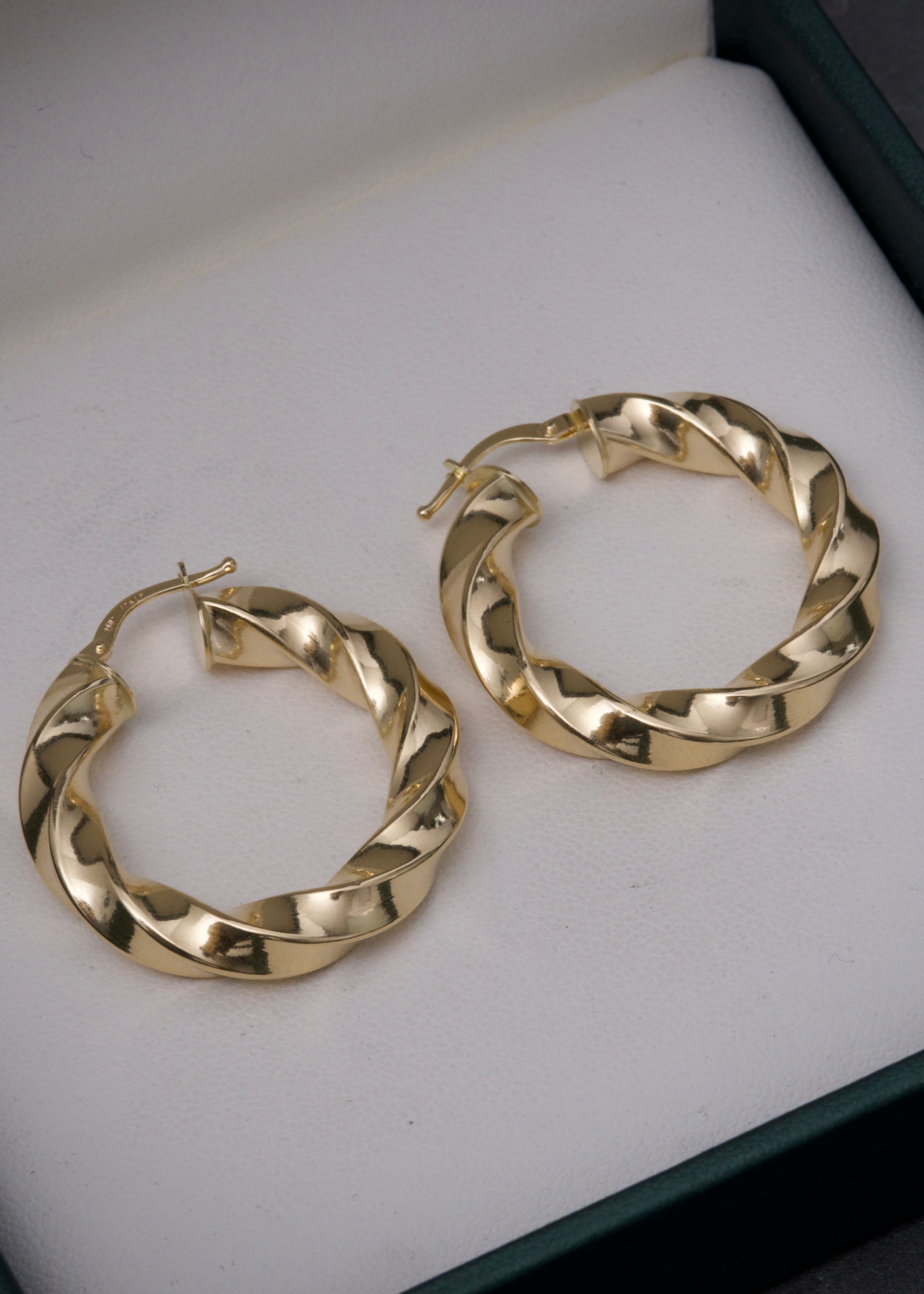 Candongas entorchadas 5gr / Largo: 3.3cm / Oro Amarillo italy cte P