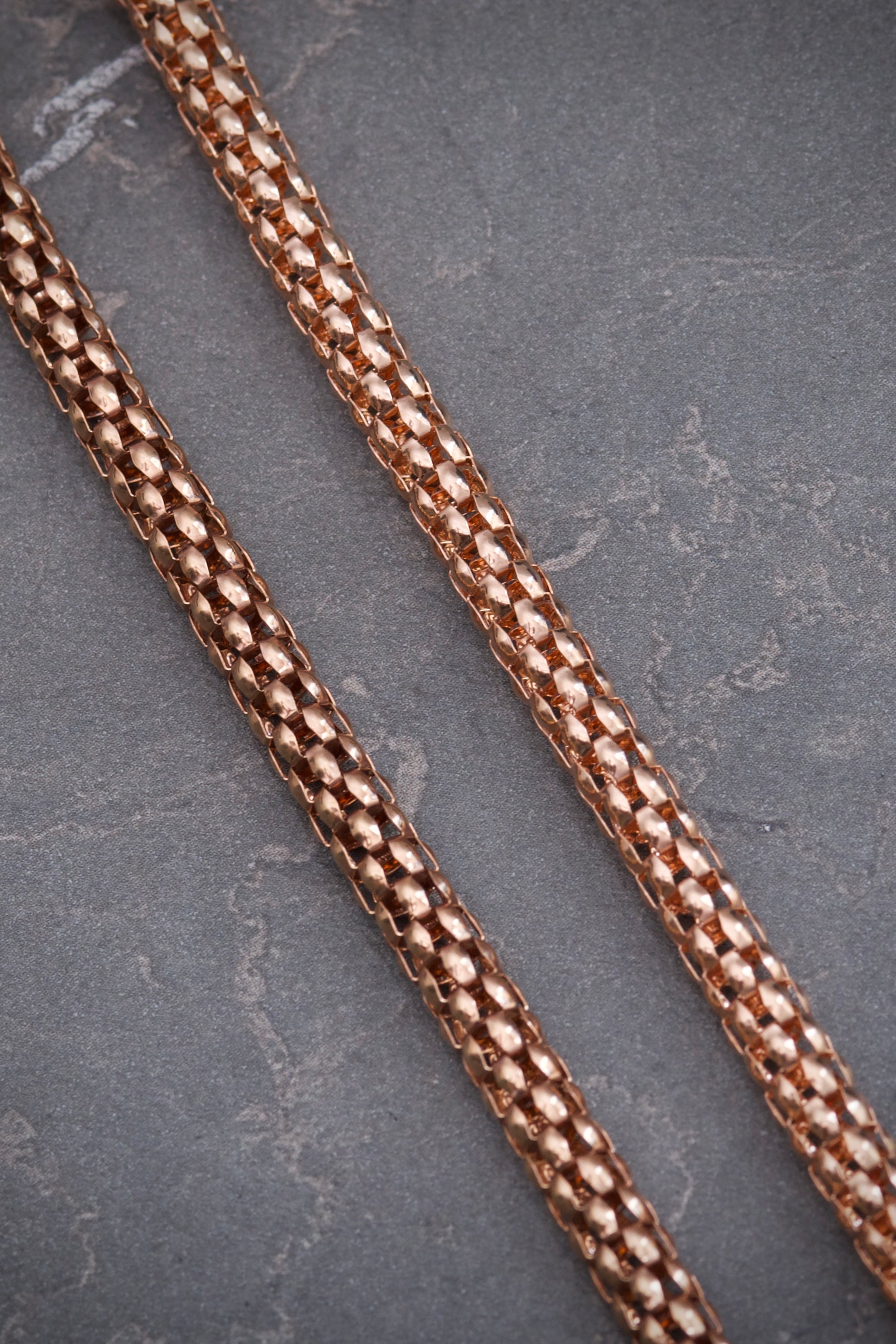 Cadena Cola De Raton 14.7gr / Largo 45cm / Oro Rosado italy +3 M