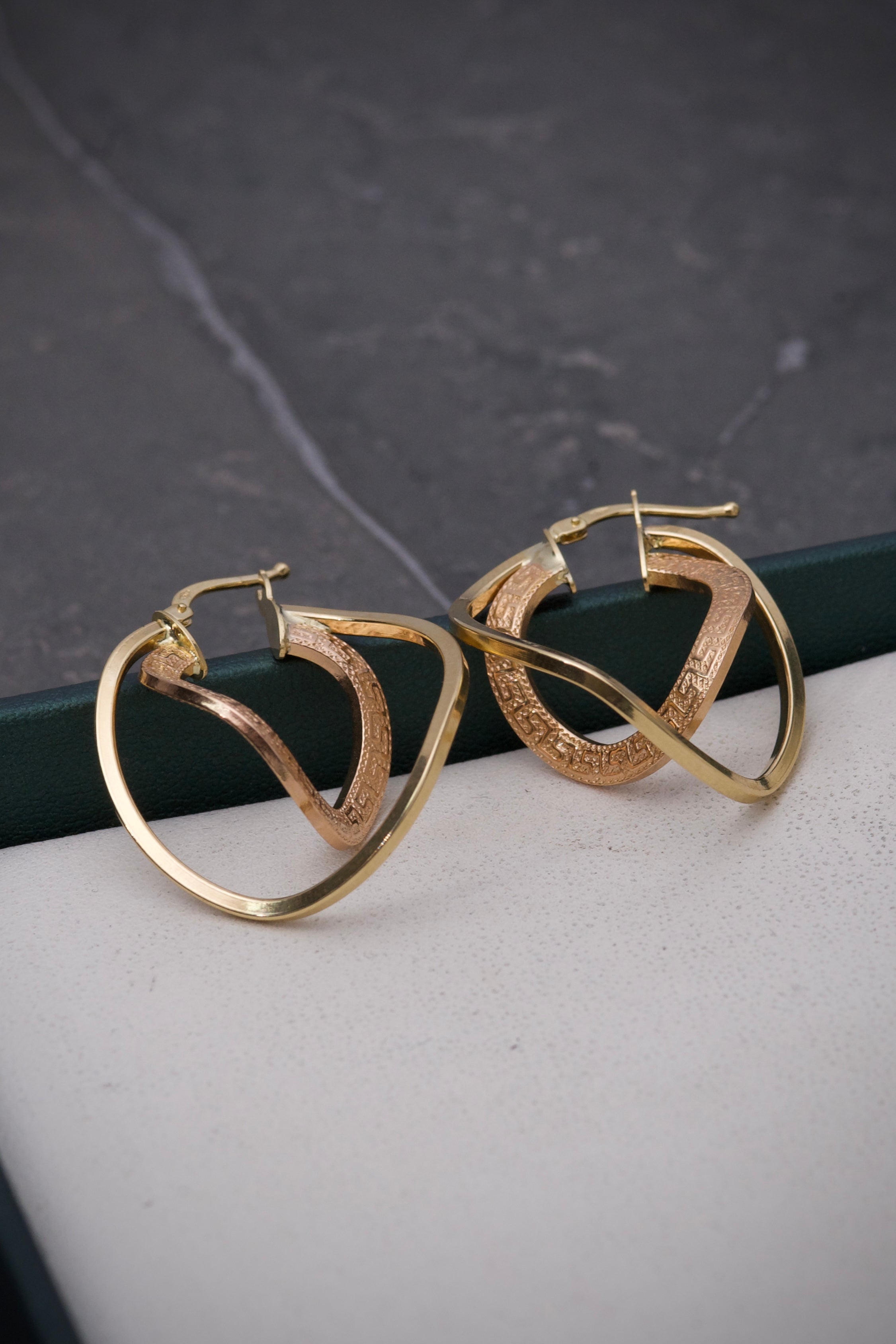 Candongas Tipo MEdusa 2.95gr / Largo 3.1cm / Dos Oros italy +3 P