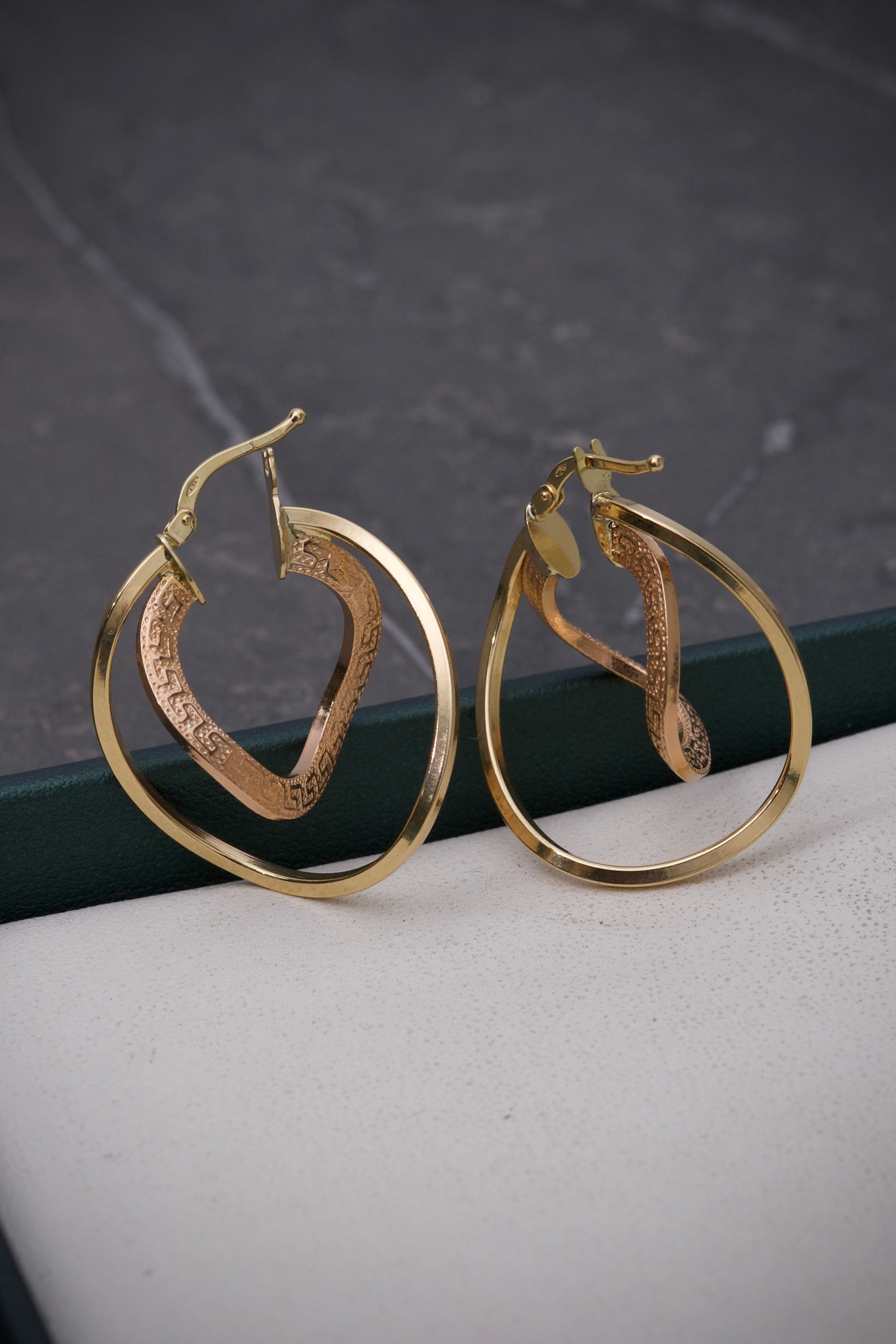 Candongas Tipo MEdusa 2.95gr / Largo 3.1cm / Dos Oros italy +3 P