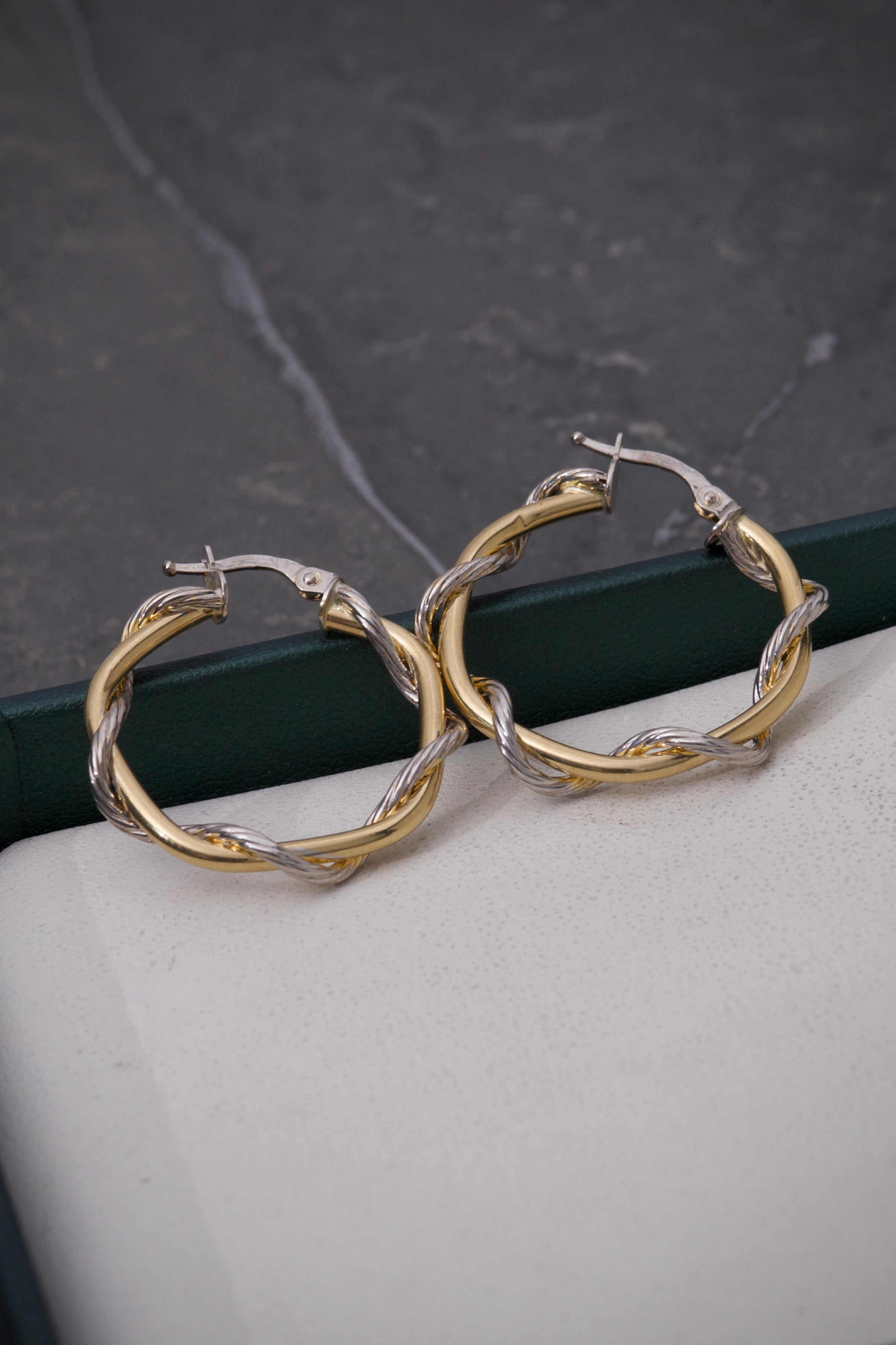 Candongas enredadas 2.8gr / Largo 3.0cm / Dos Oros italy +3 M