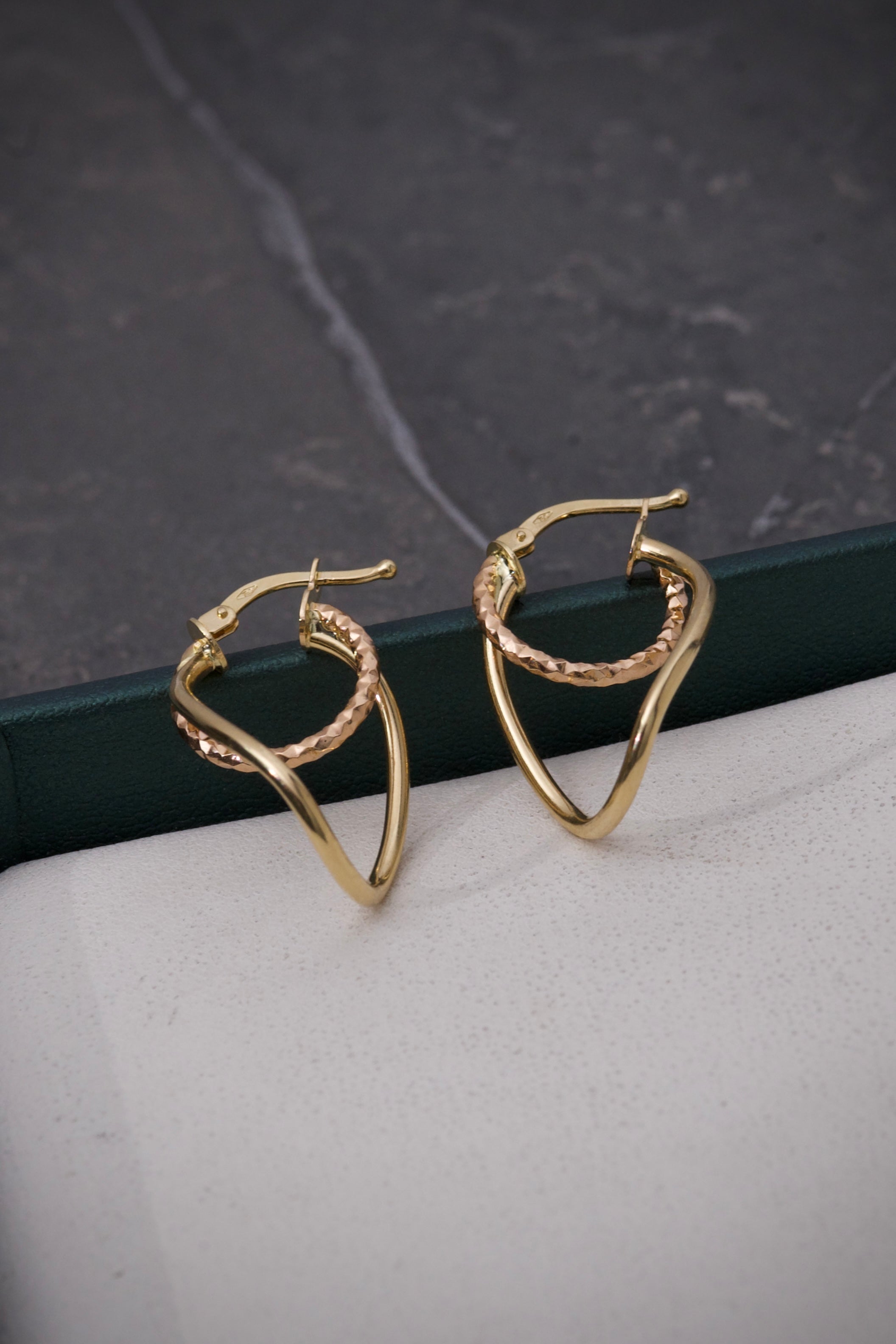 Candongas Doble Linea 1.75gr / Largo 3.0cm / Dos Oros italy +3 P