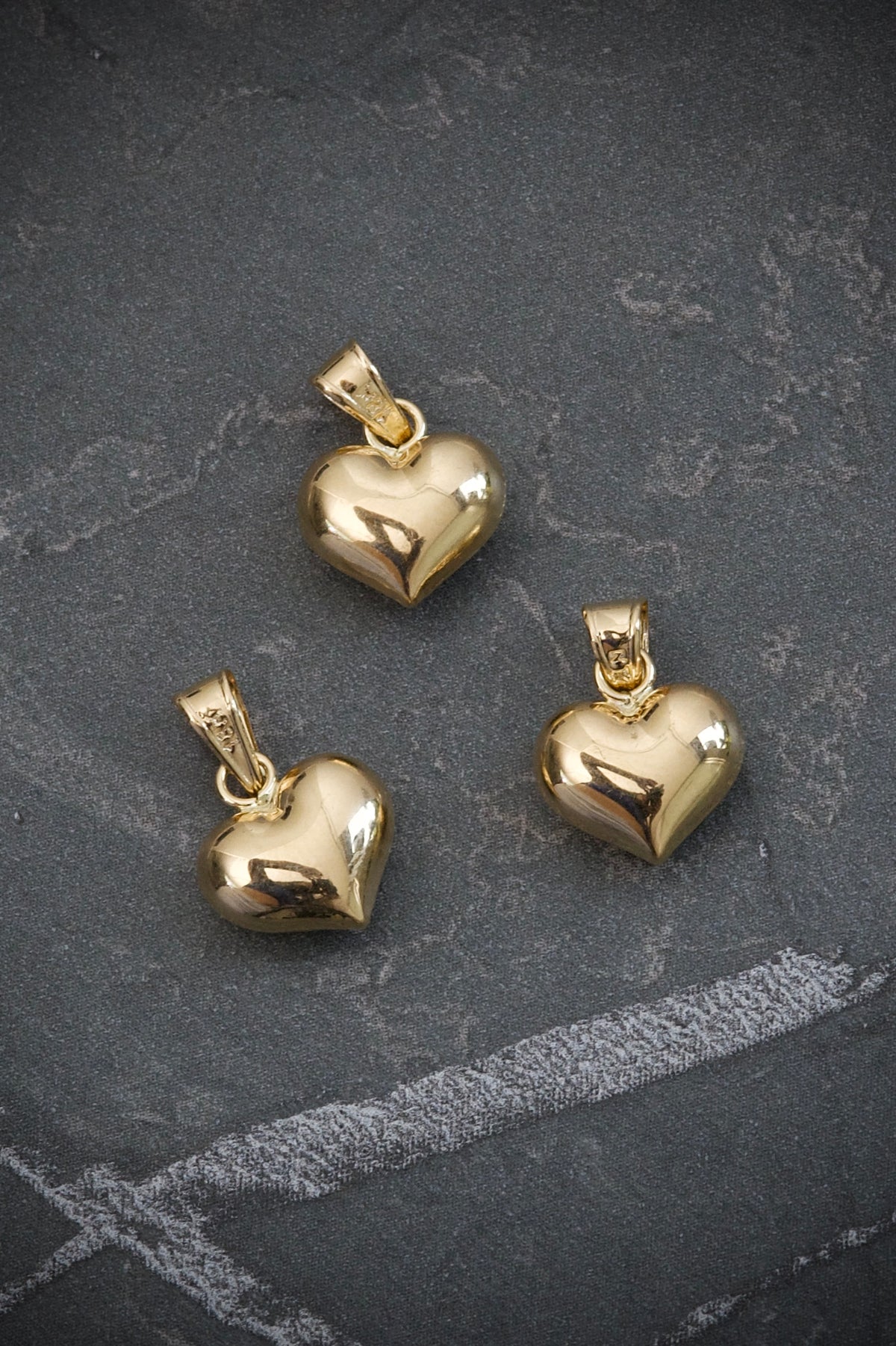 Dije Corazon 0.45gr / 1.5cm / 9.8mm — Oro Amarillo