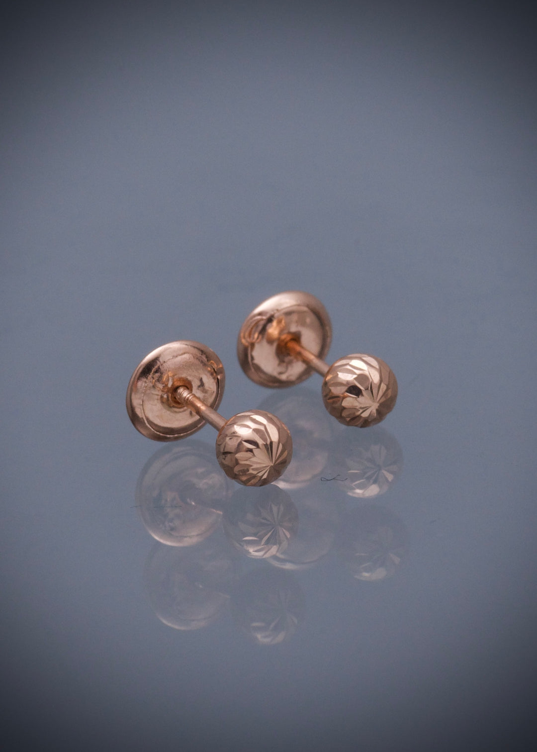Topos Bola Diamantados 0,5gr / 0.4cm / 4mm — Oro Rosado