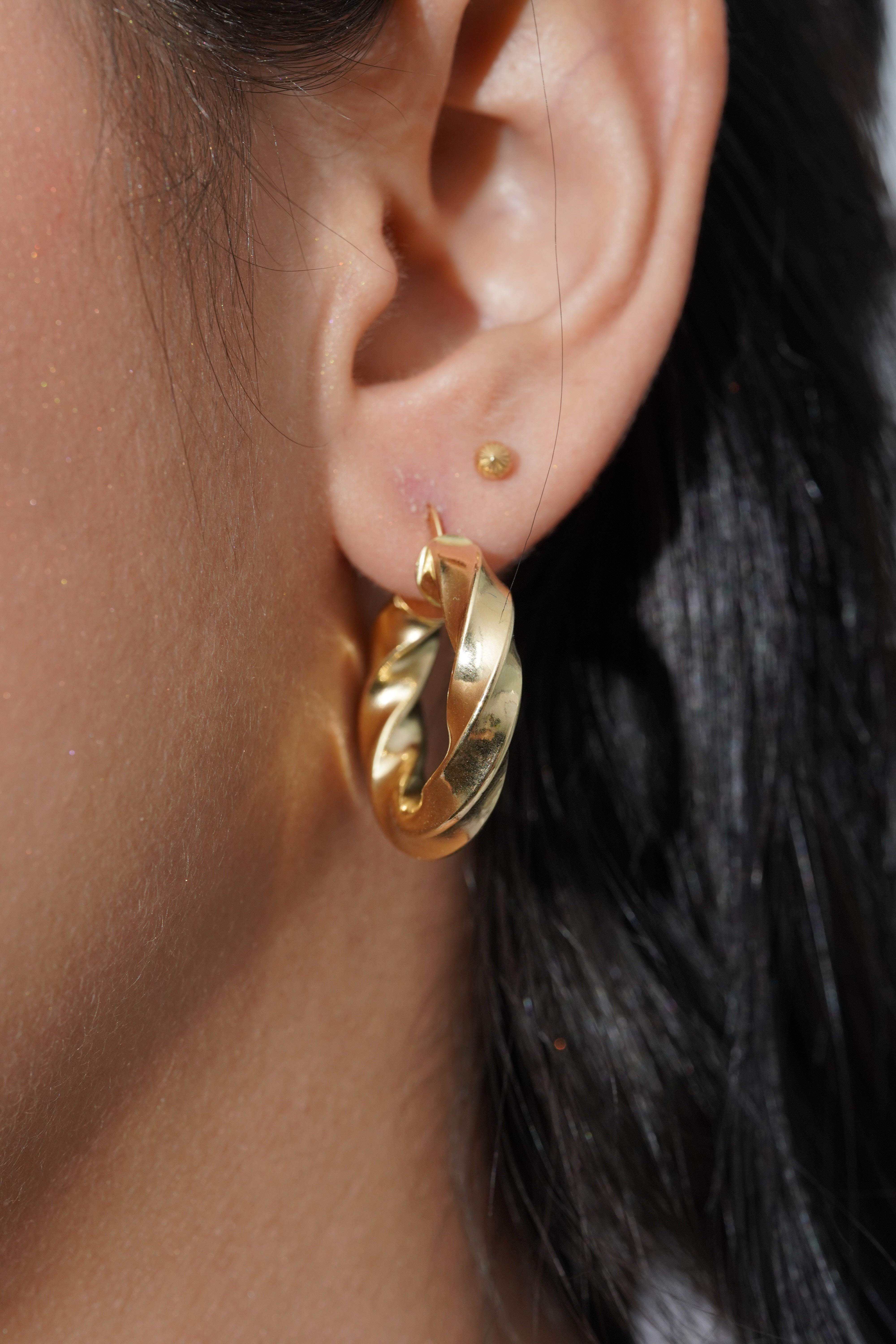 Candongas entorchadas 4.15gr / Largo 2.8cm / Oro Amarillo italy +4 B