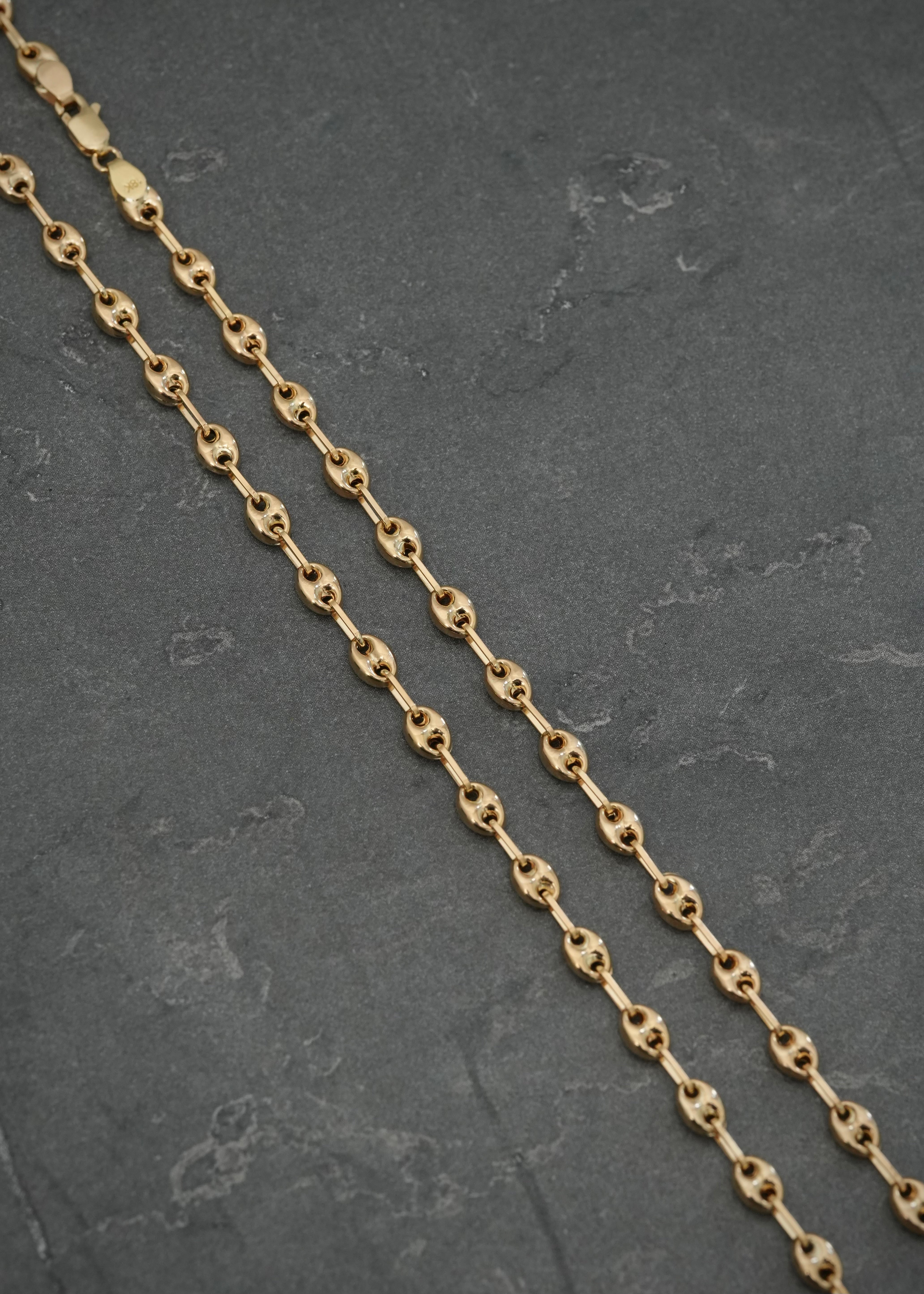 Cadena Gc 6.6gr / 60cm / Ancho 3.3mm — Oro Amarillo