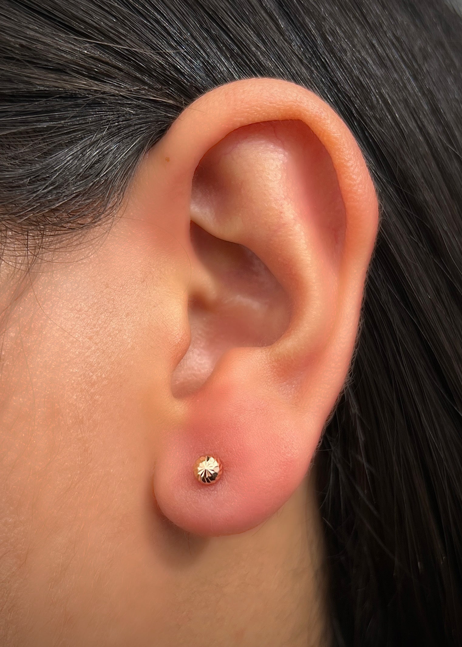 Topos bola diamantado 4mm 0.5gr / Oro Rosado Nac M