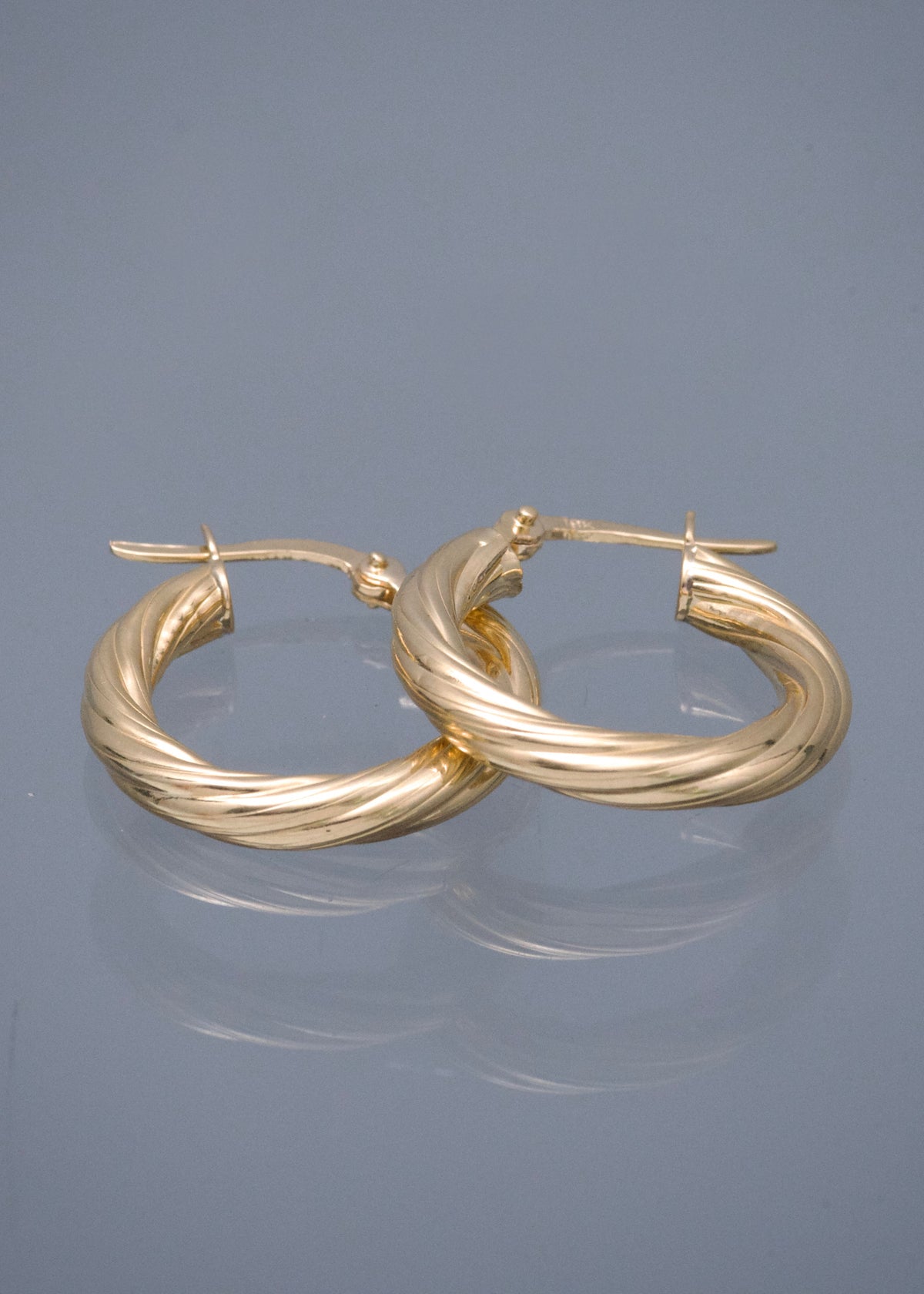 Candongas Entorchadas 2.35gr / 2.2cm / 3.3mm — Oro Amarillo