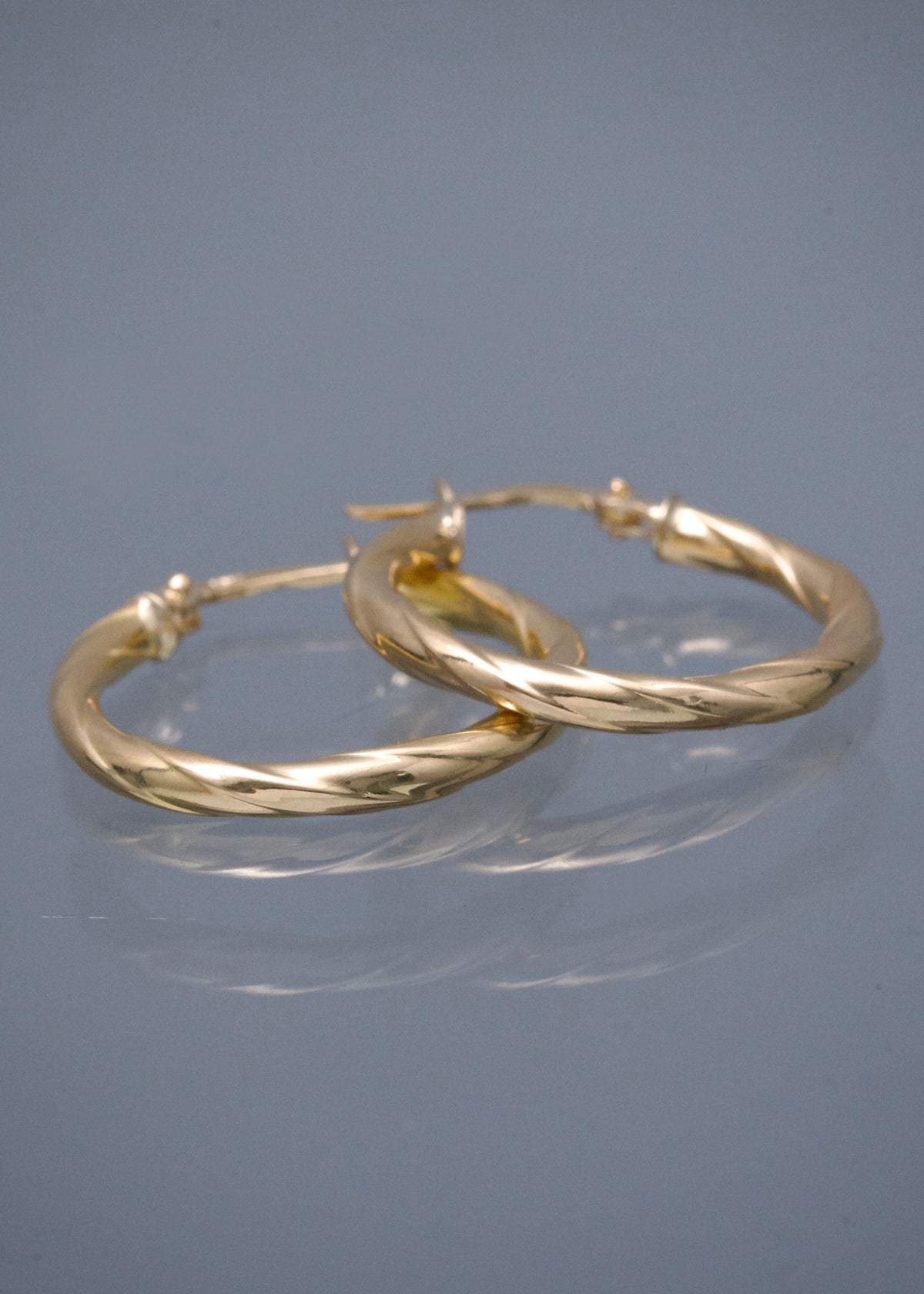 Candongas Entorchadas 2.15gr / 2.5cm / 2.5mm — Oro Amarillo