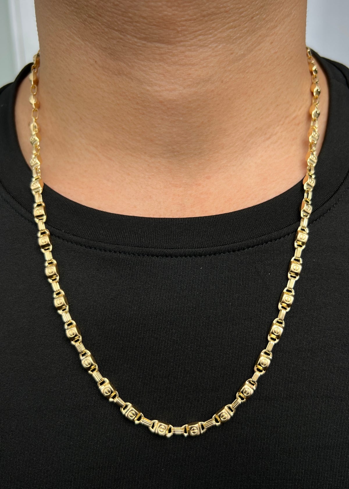 Cadena Rustica 15.3gr / 60cm / 5.1mm — Oro Amarillo