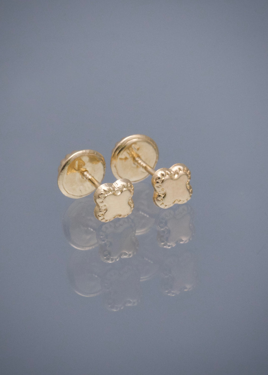 Topos Lucky Clover 0.4gr / 0.4cm / 4.4mm — Oro Amarillo