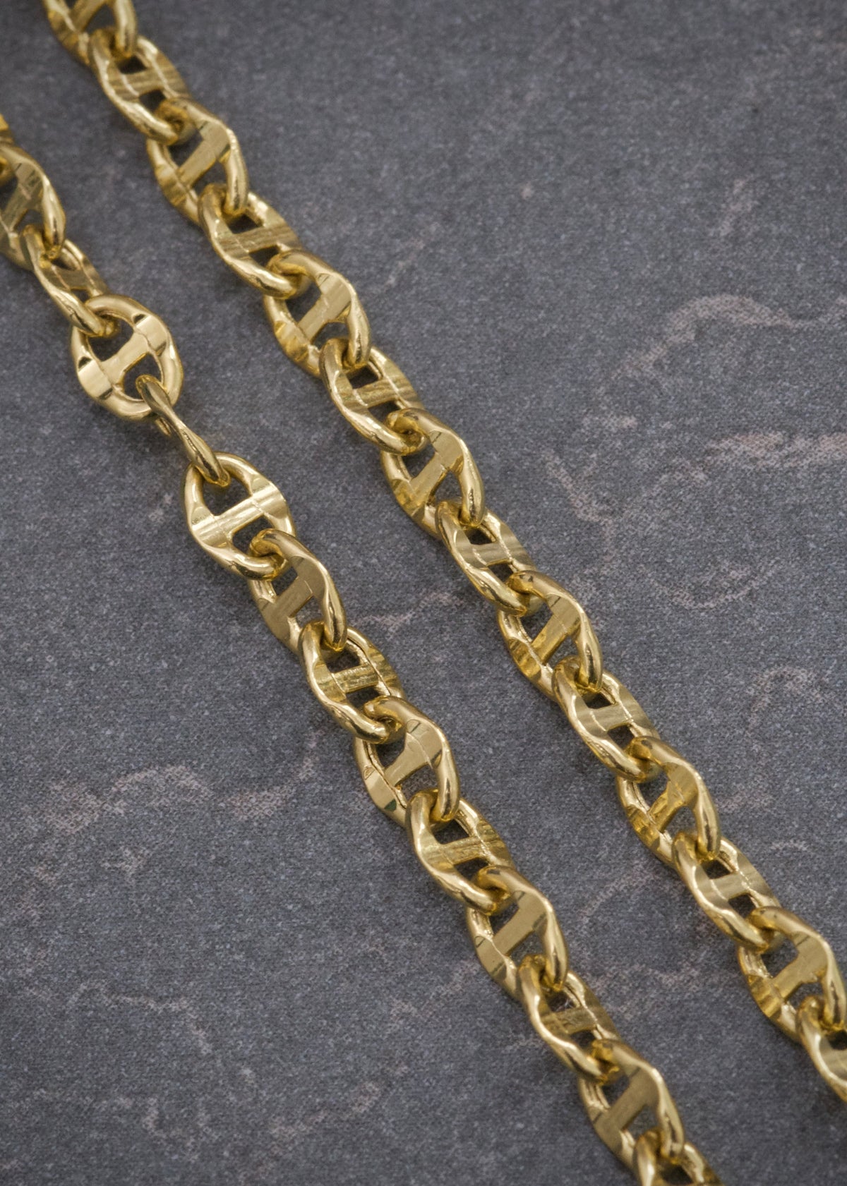 Cadena Escalera 6gr / 50cm / 3.7mm — Oro Amarillo