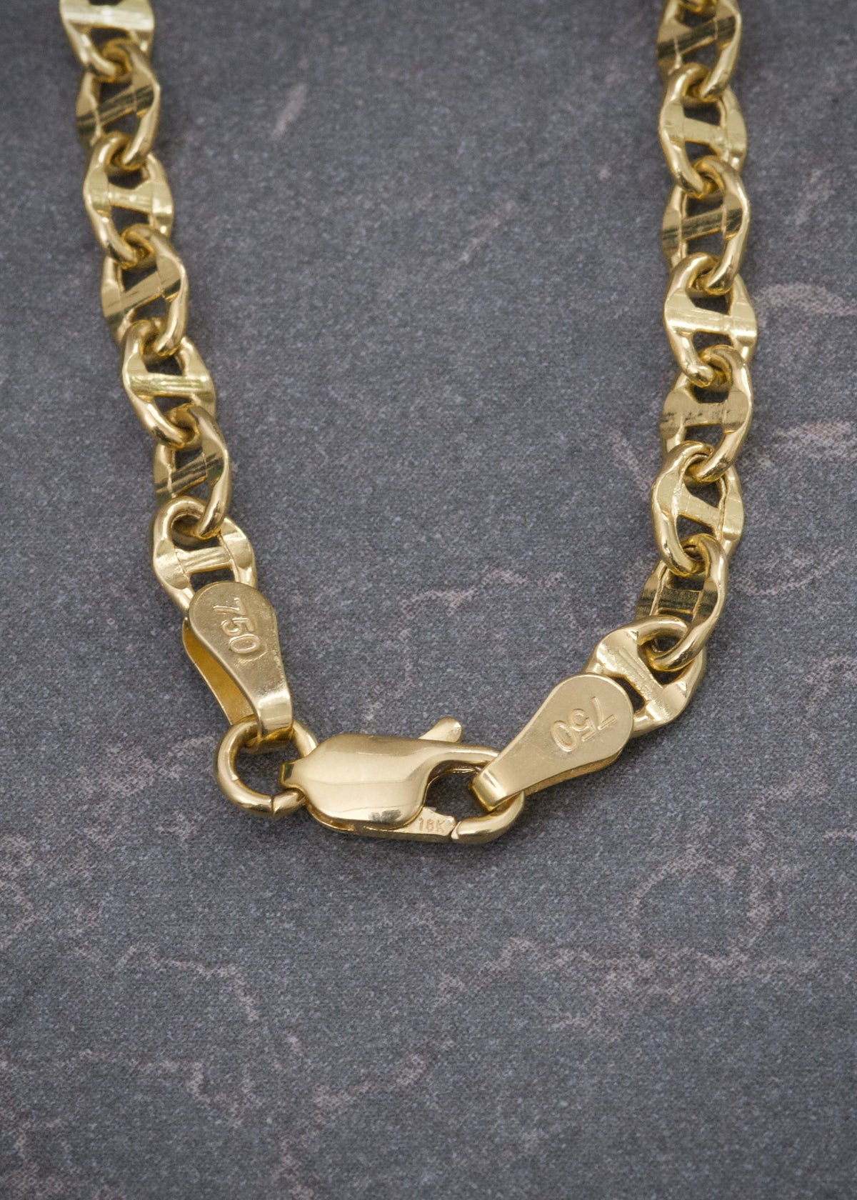 Cadena Escalera 6gr / 50cm / 3.7mm — Oro Amarillo