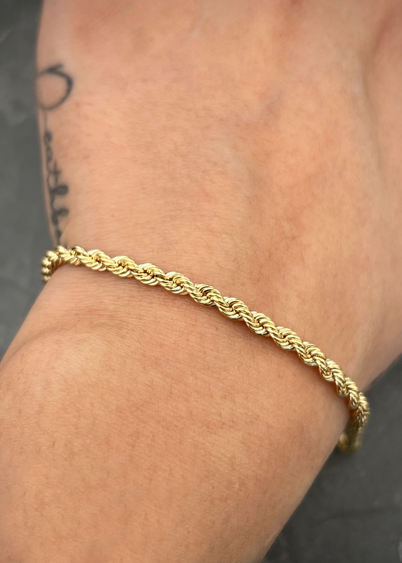 Pulso lazo 3.1gr / Largo 19cm / Oro Amarillo italy +2 M