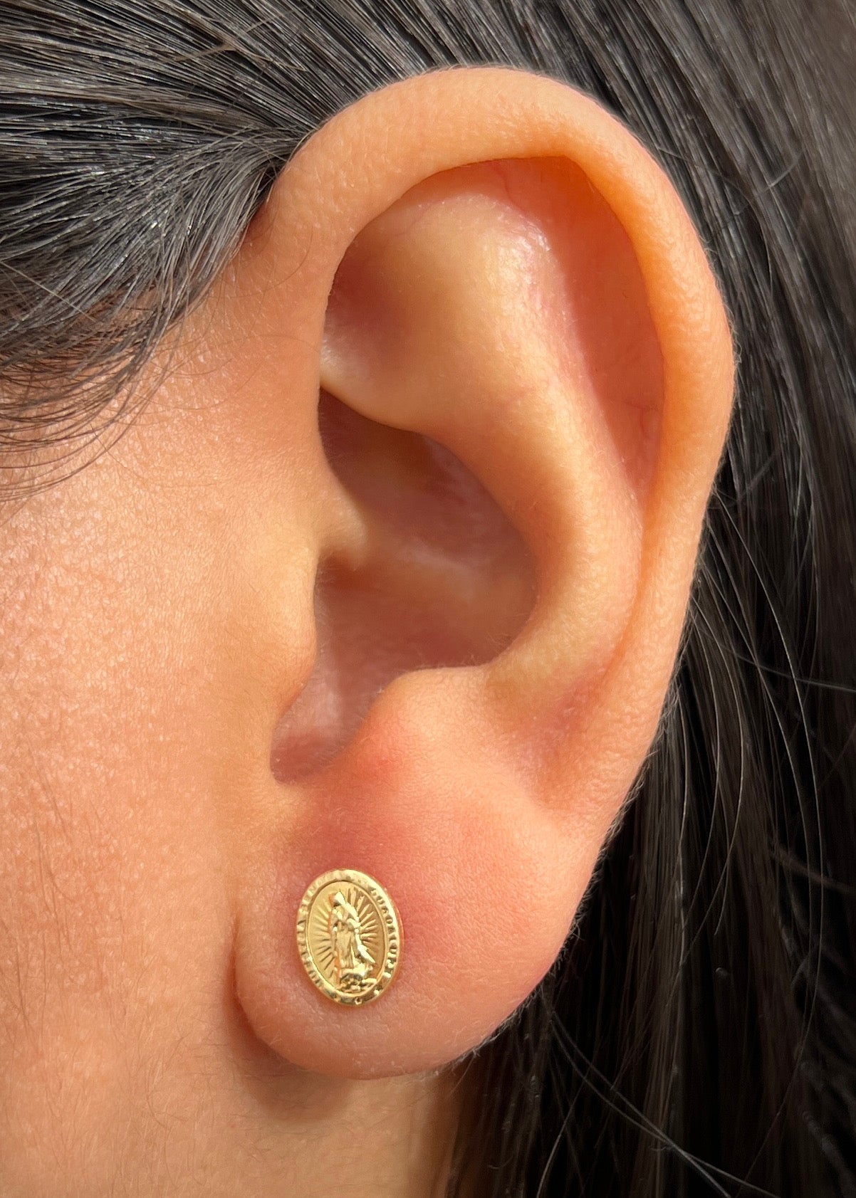 Topos virgen de guadalupe 0.65gr / Largo 0,8cm /Oro Amarillo Nac B