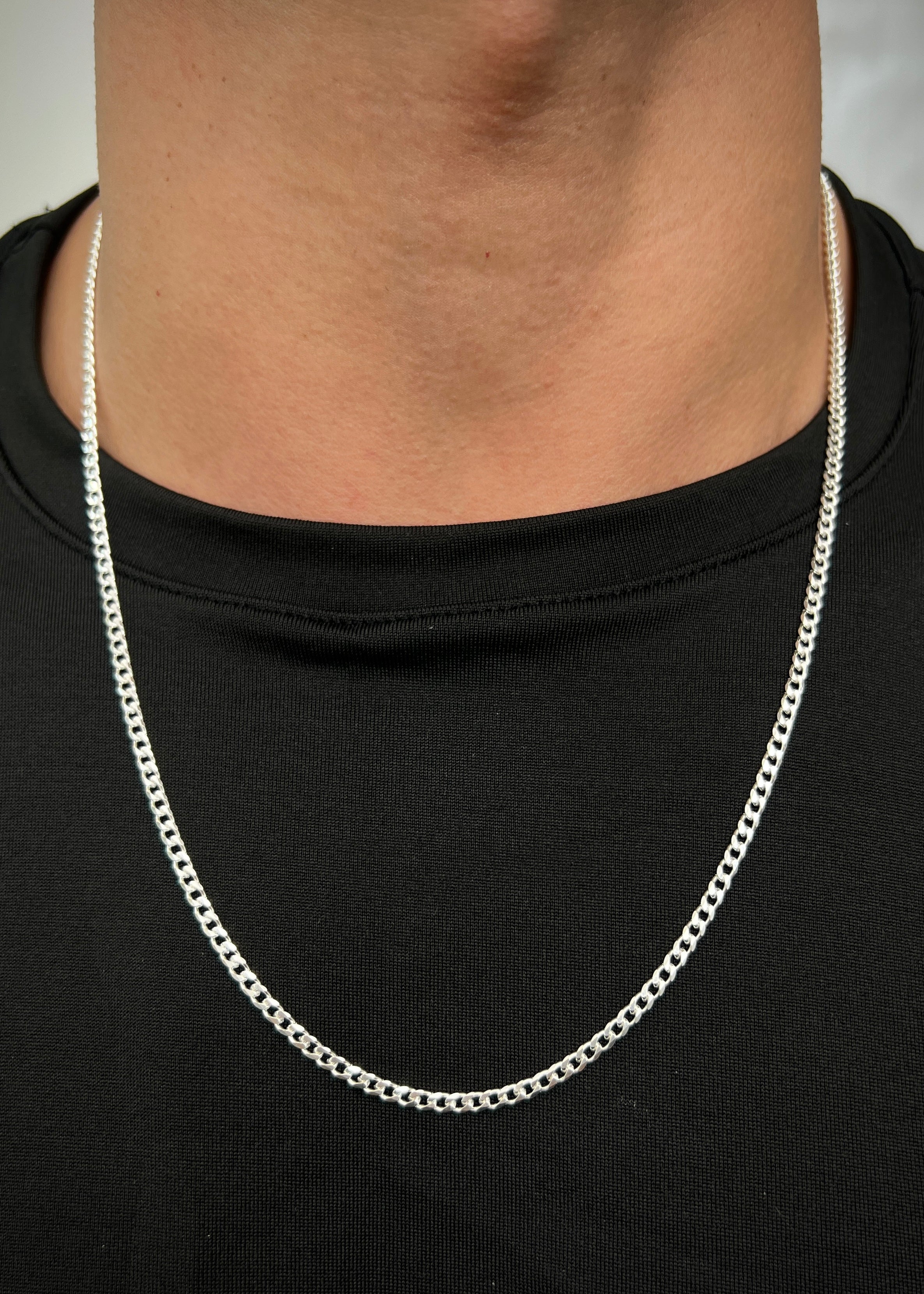 Cadena cubana 10.25gr / Largo 60cm / Plata B