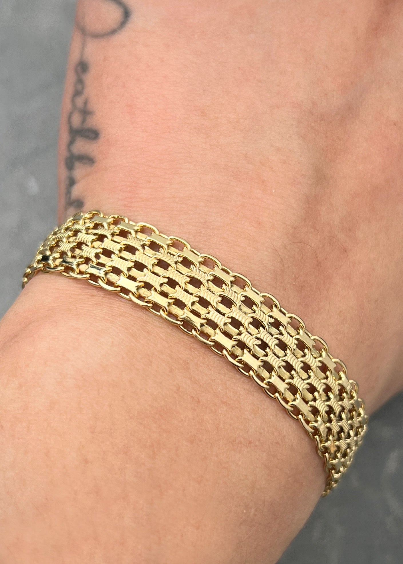 Pulso chino 21.05gr / Largo 19.4cm / Oro Amarillo italy cte B