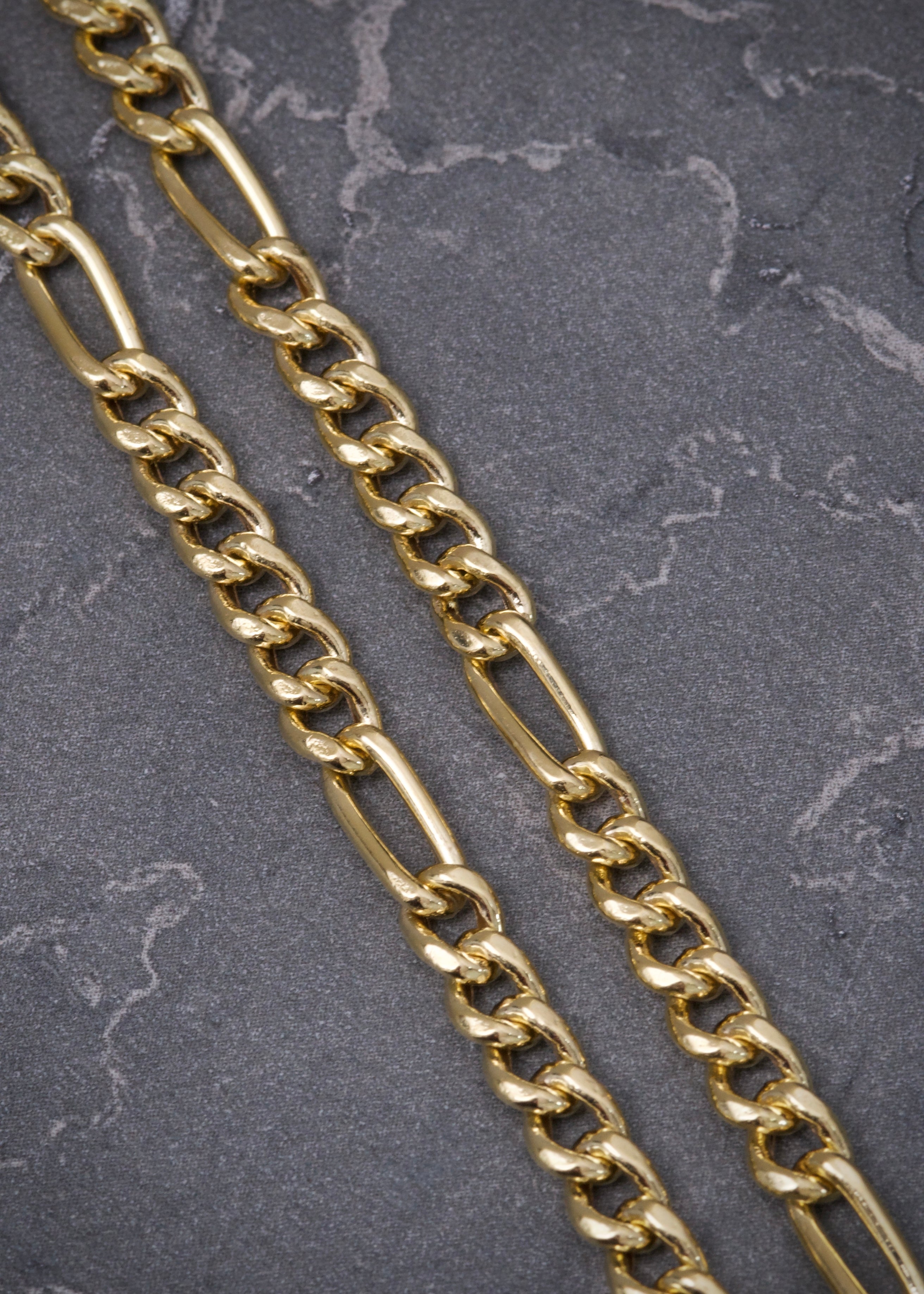 Cadena figaro 10gr / Largo 50cm / Oro Amarillo italy cte M