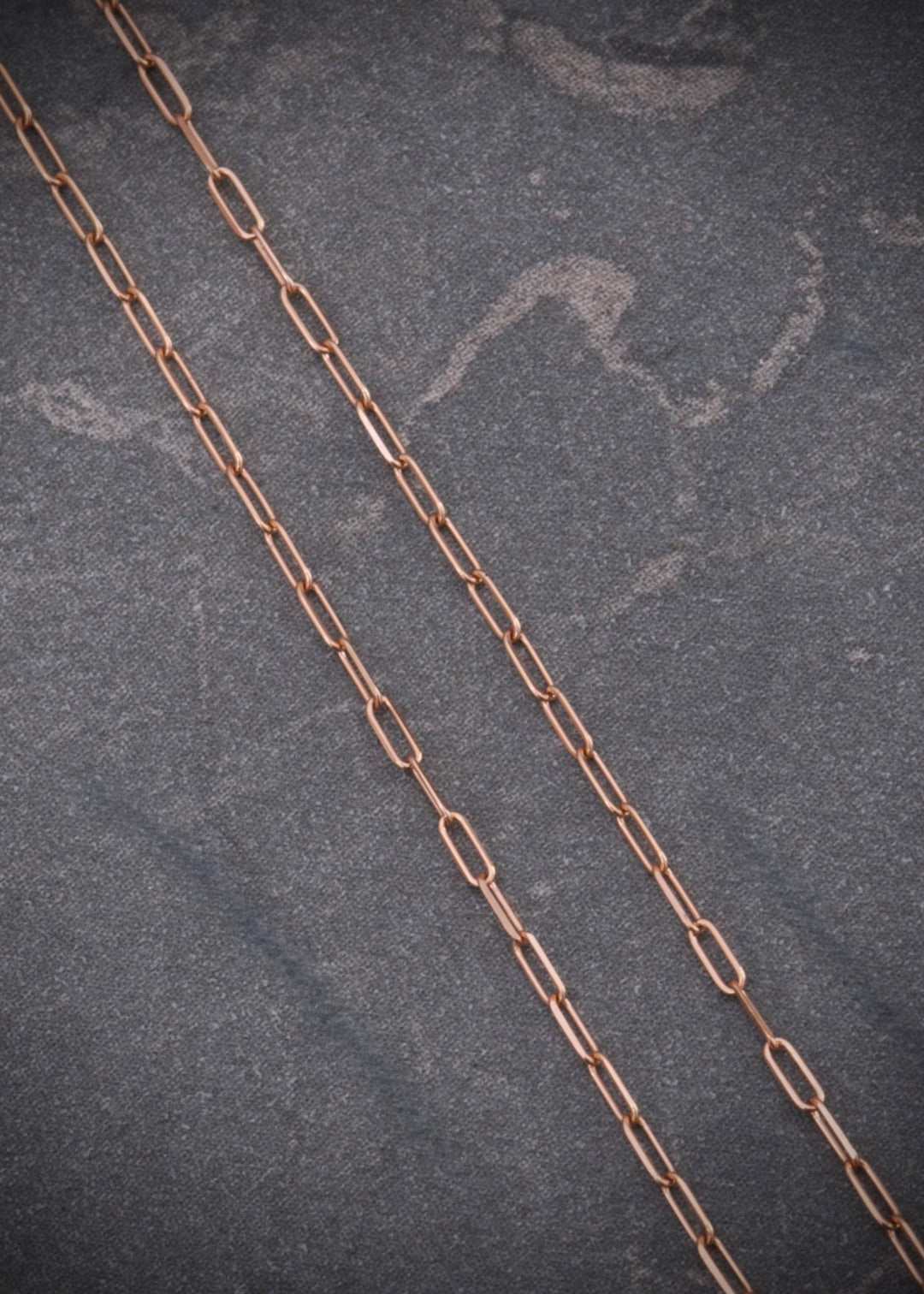 Cadena paper clip 0.9gr / Largo 45cm / Oro Rosado italy +3 B
