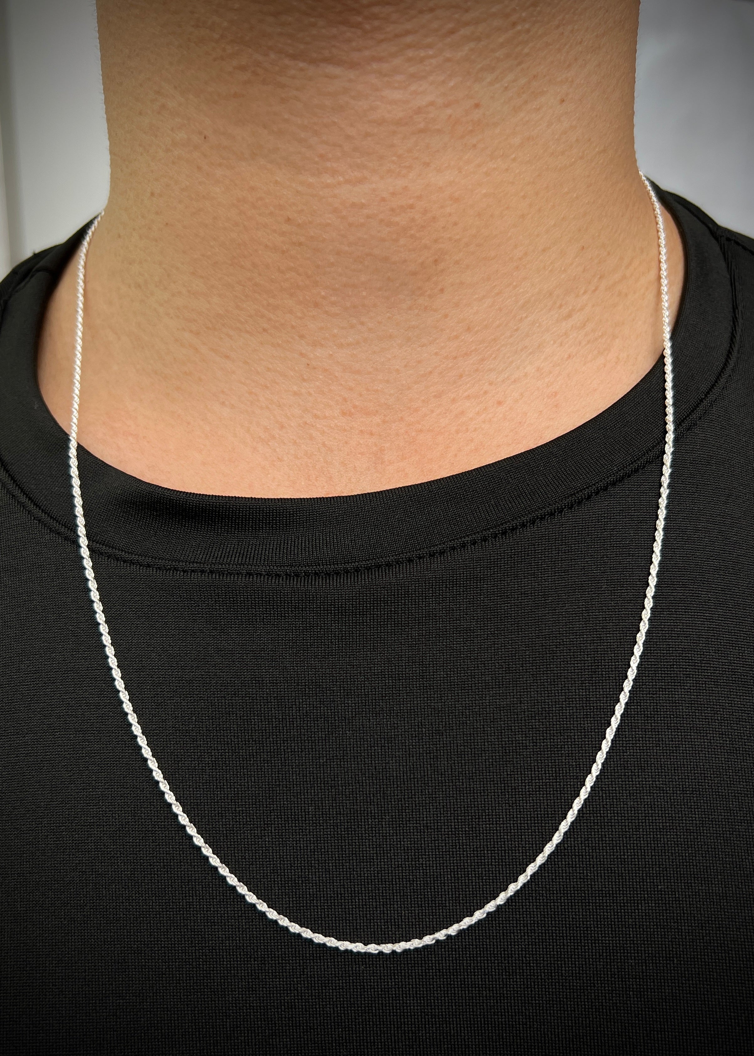 Cadena lazo 2.9gr / Largo 60cm / — — Plata