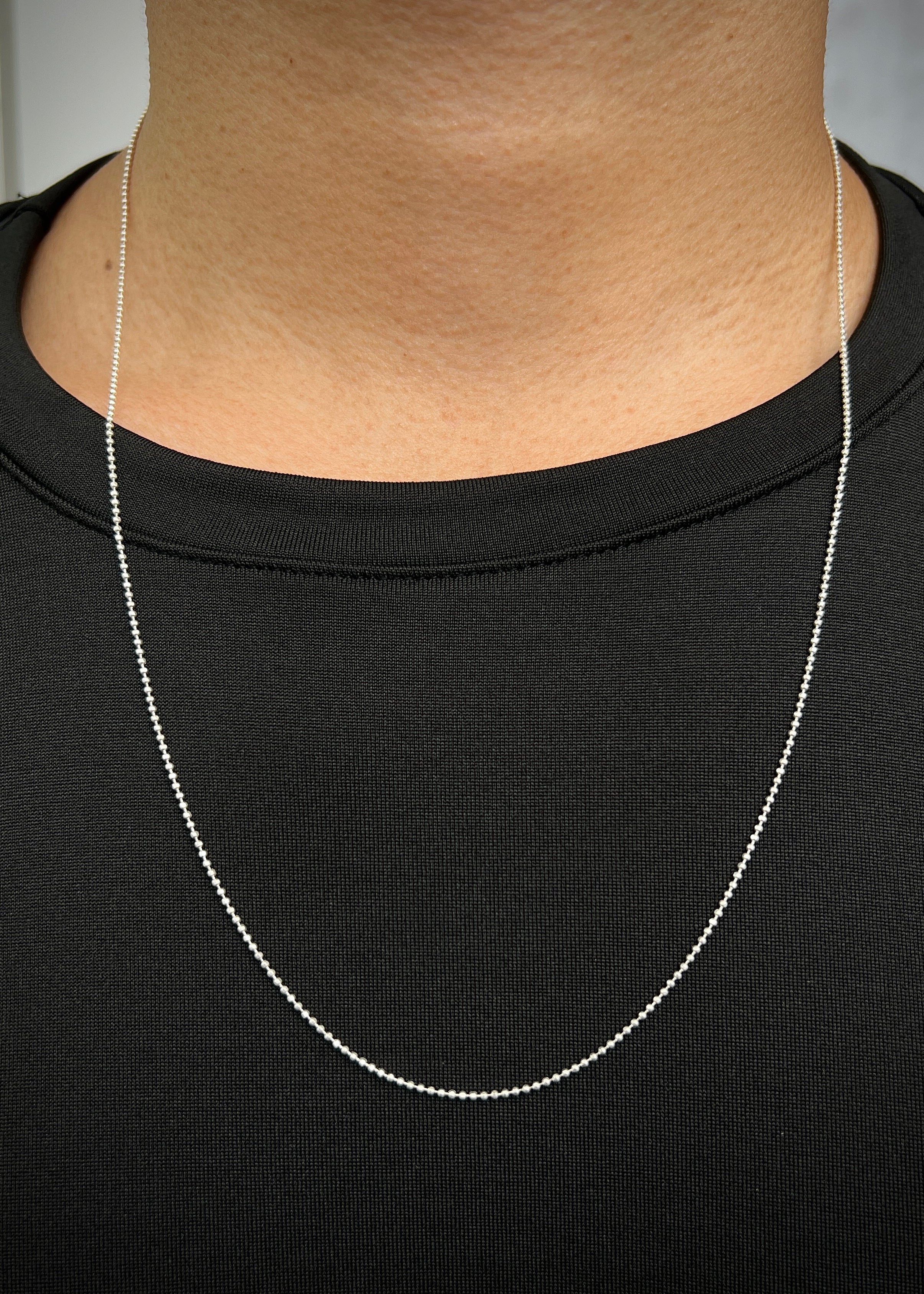 Cadena militar 2.7gr / Largo 60cm / — — Plata