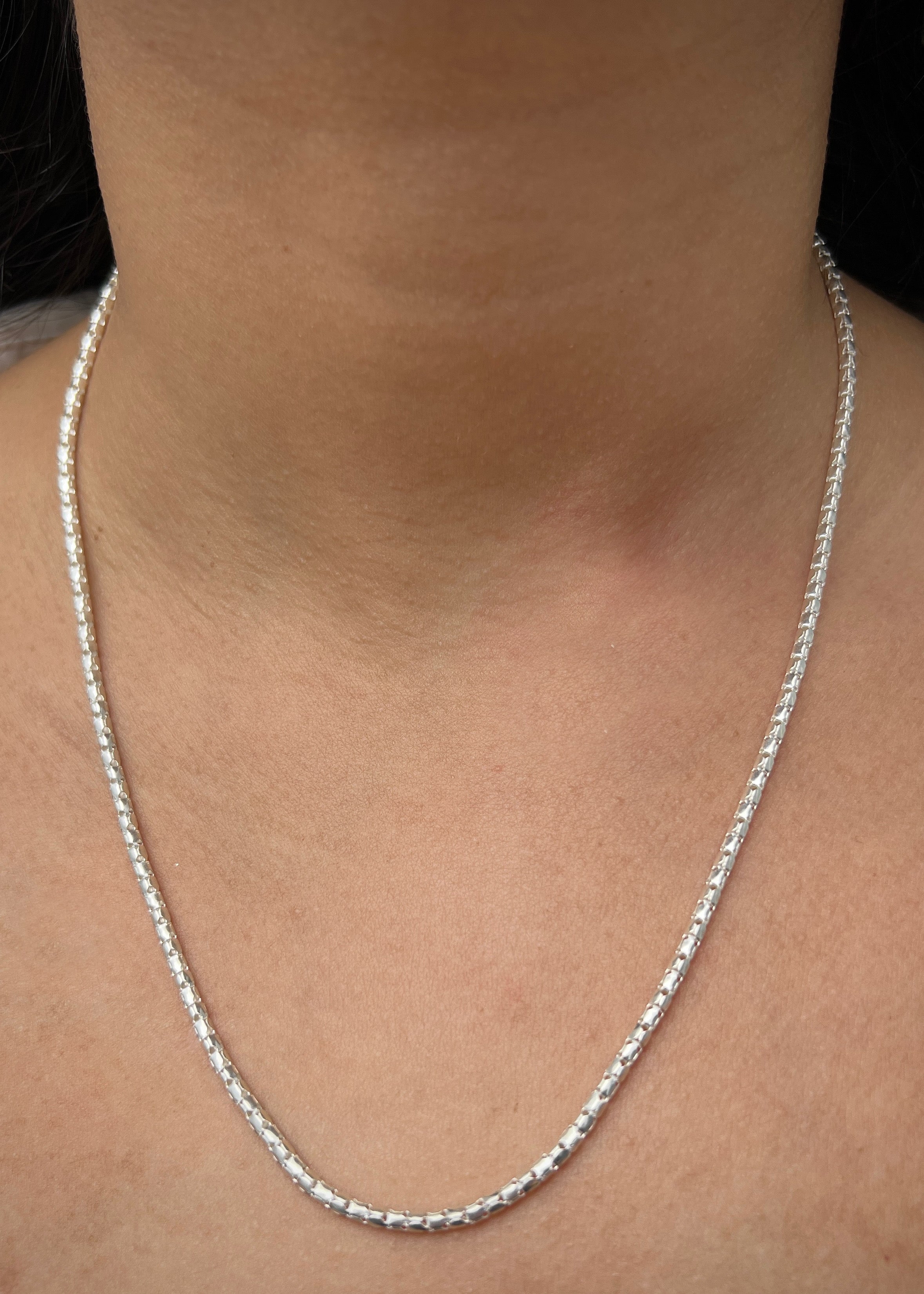 Cadena cola de raton 7gr / Largo 50cm / Plata B