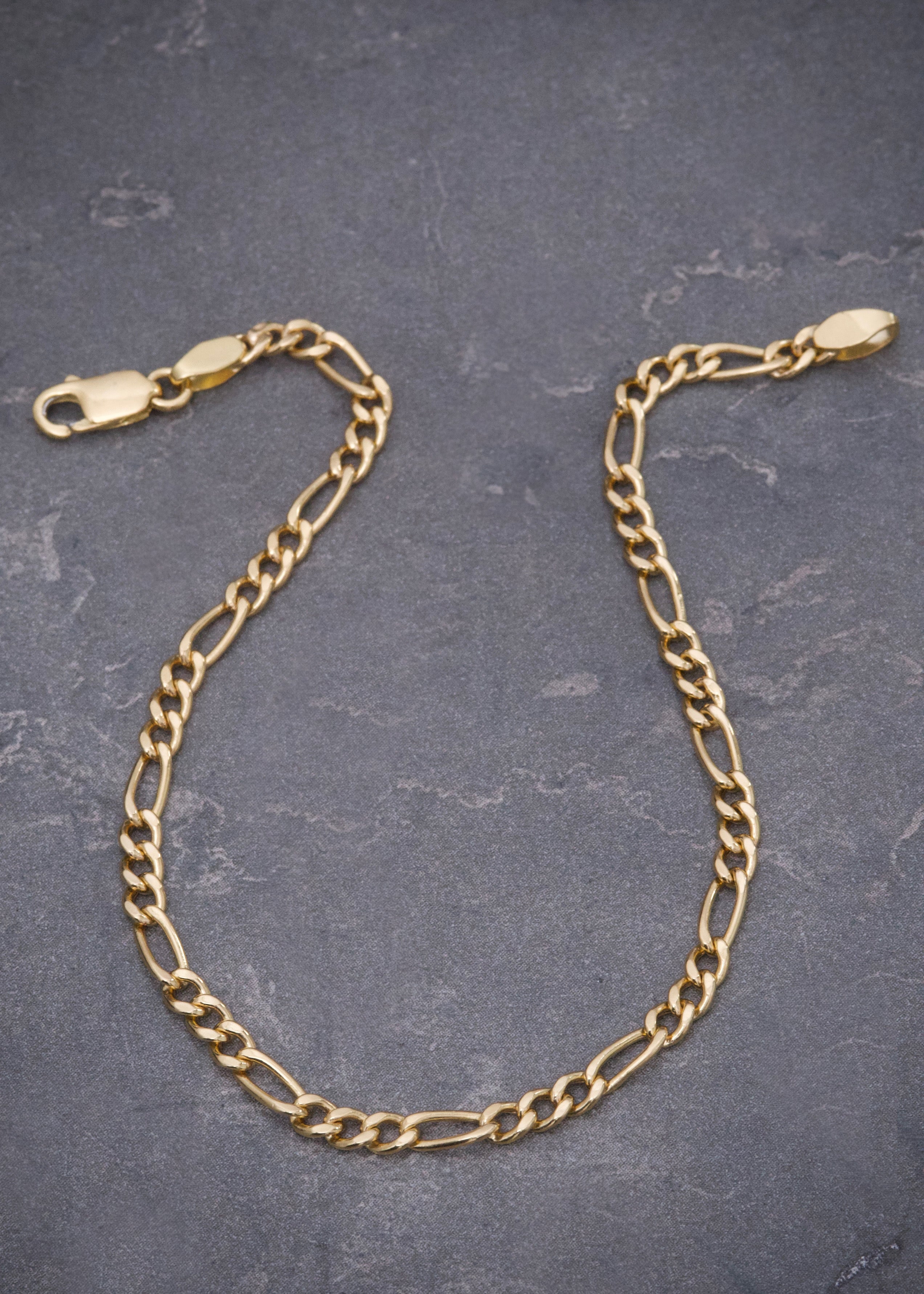 Pulso Figaro 2.2gr / Largo 18,5cm / Oro Amarillo italy +1 M