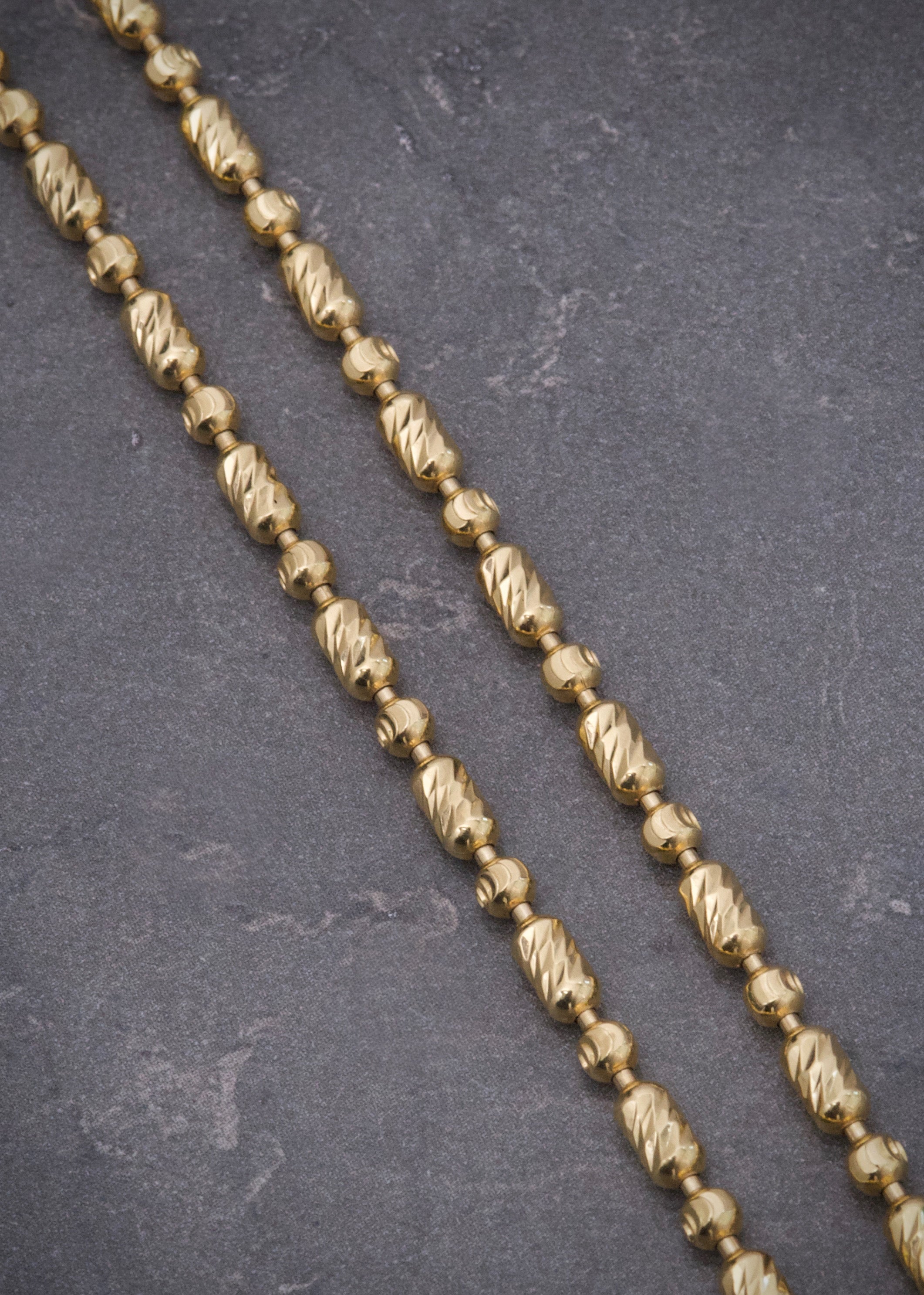 Cadena Palito Bolita 18.7gr / 60cm / 3mm — Oro Amarillo