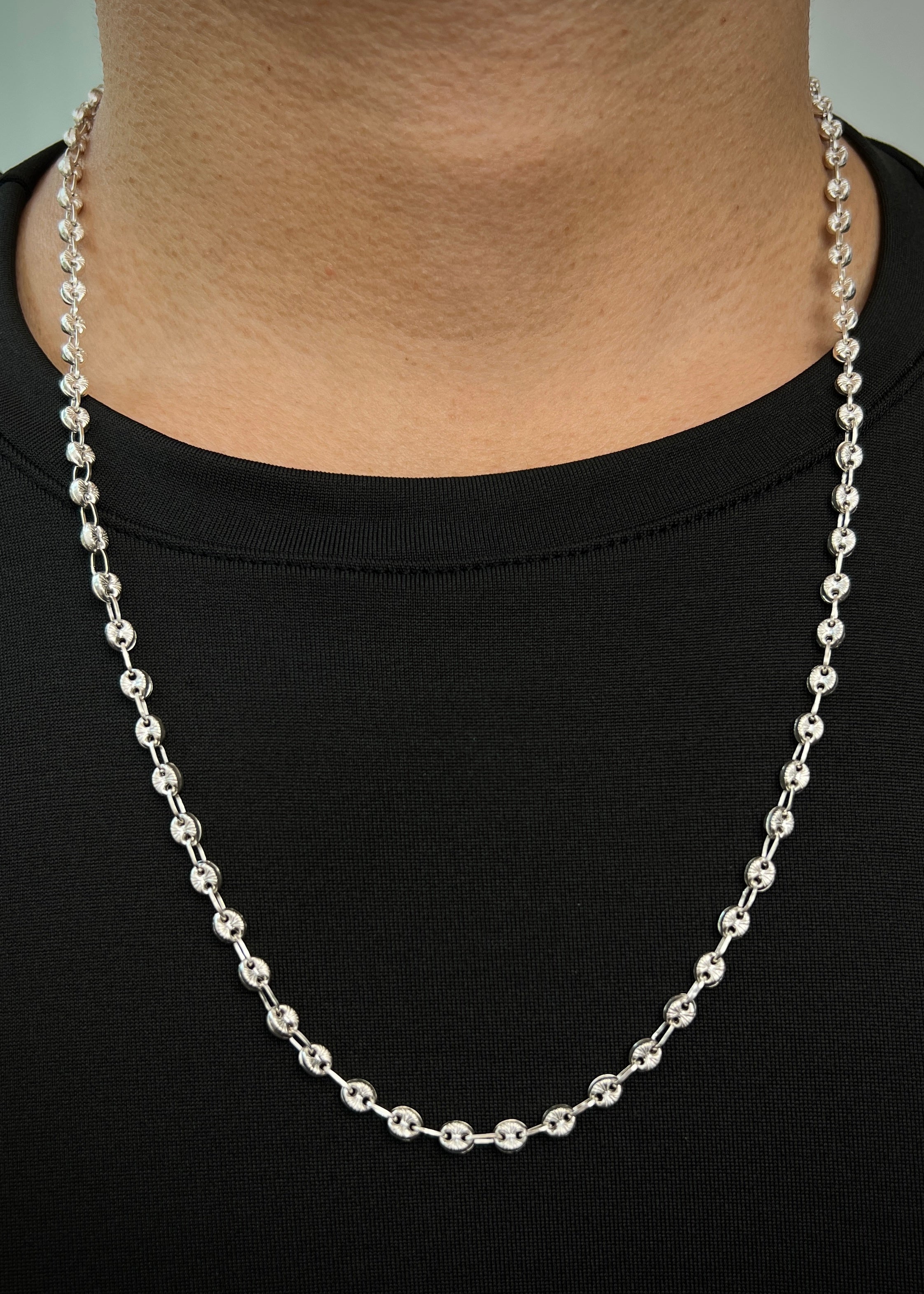 Cadena gc diamantada 13.15gr / Largo 60cm / — — Plata