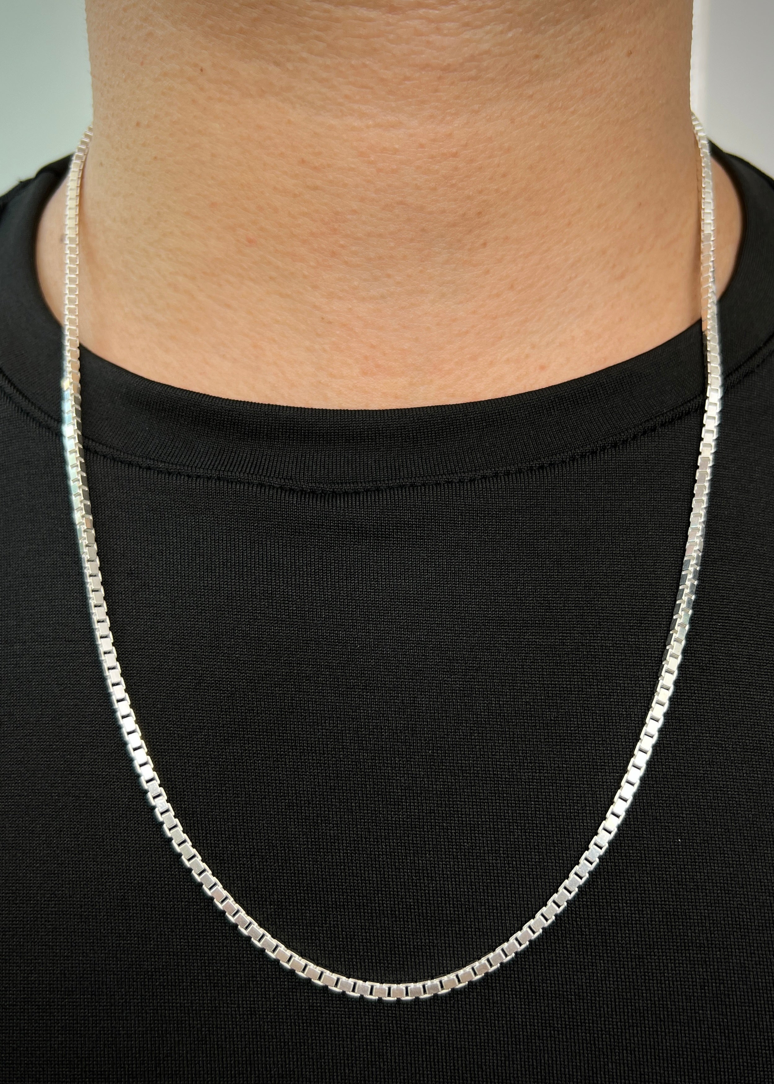 Cadena veneciana 21.3gr / Largo 60cm / — — Plata