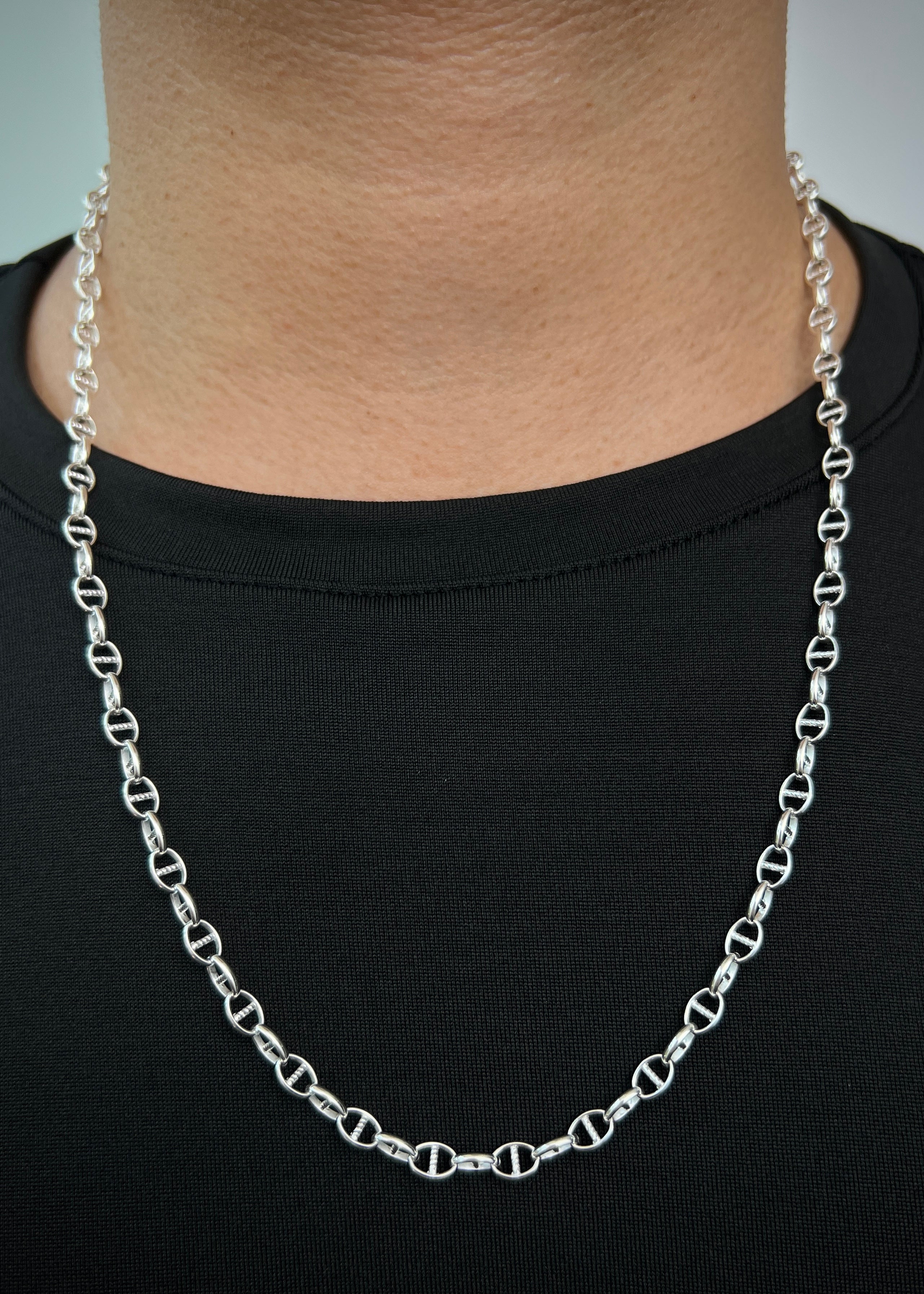 Cadena escalera 16.1gr / Largo 60cm / — — Plata