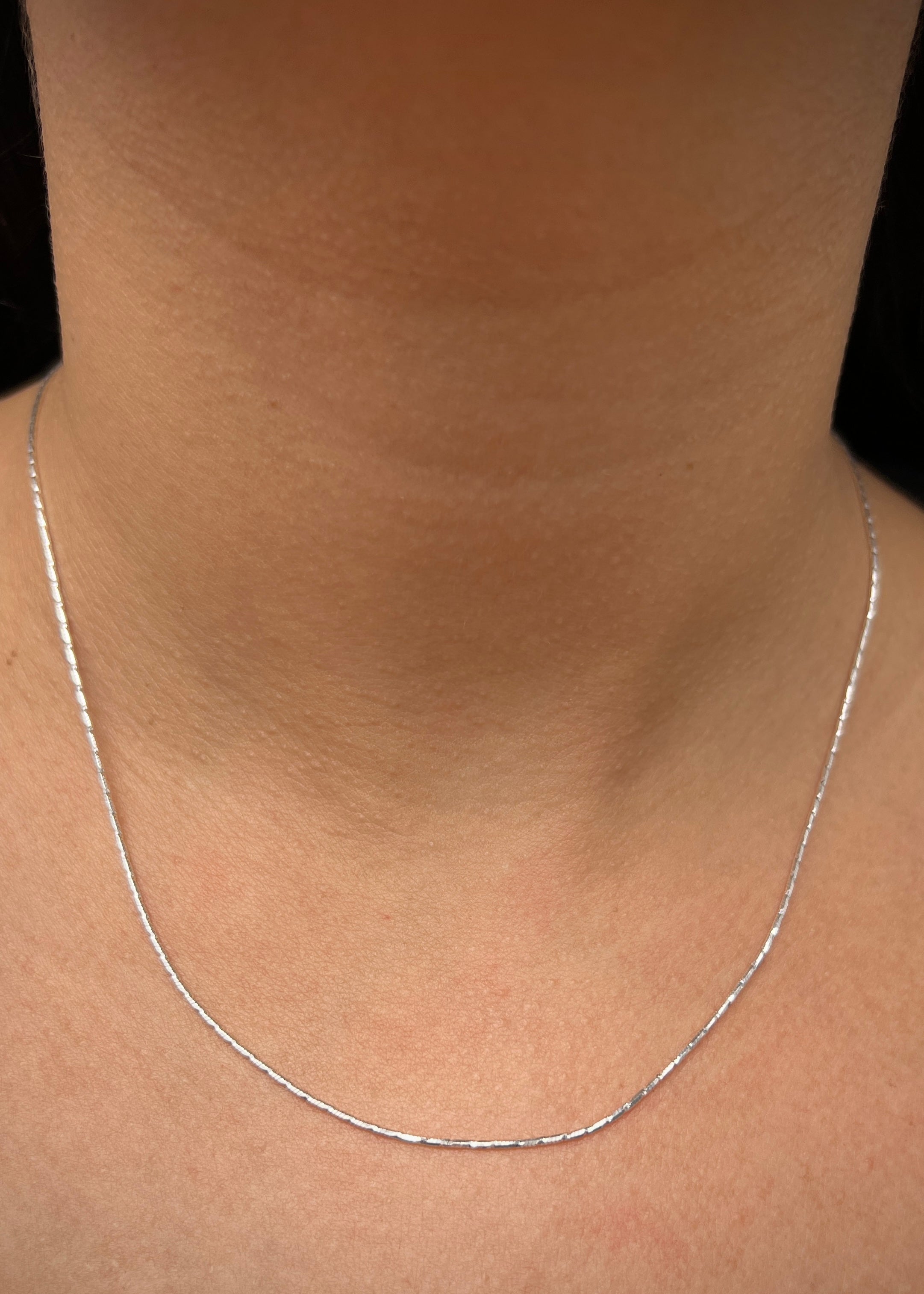 Cadena diamantada 3gr / Largo 45cm / — — Plata