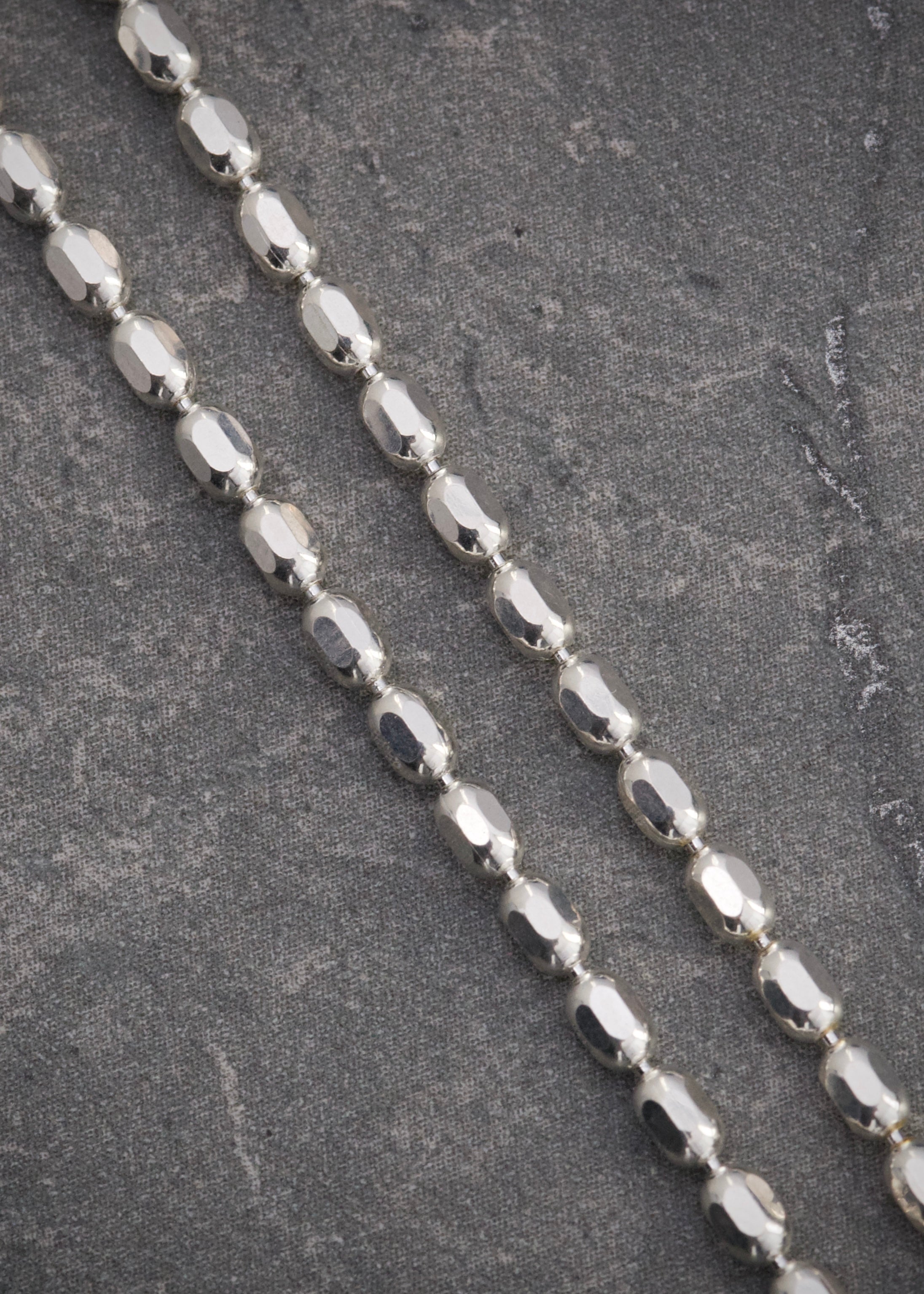 Cadena militar 7.85gr / Largo 45cm / — — Plata