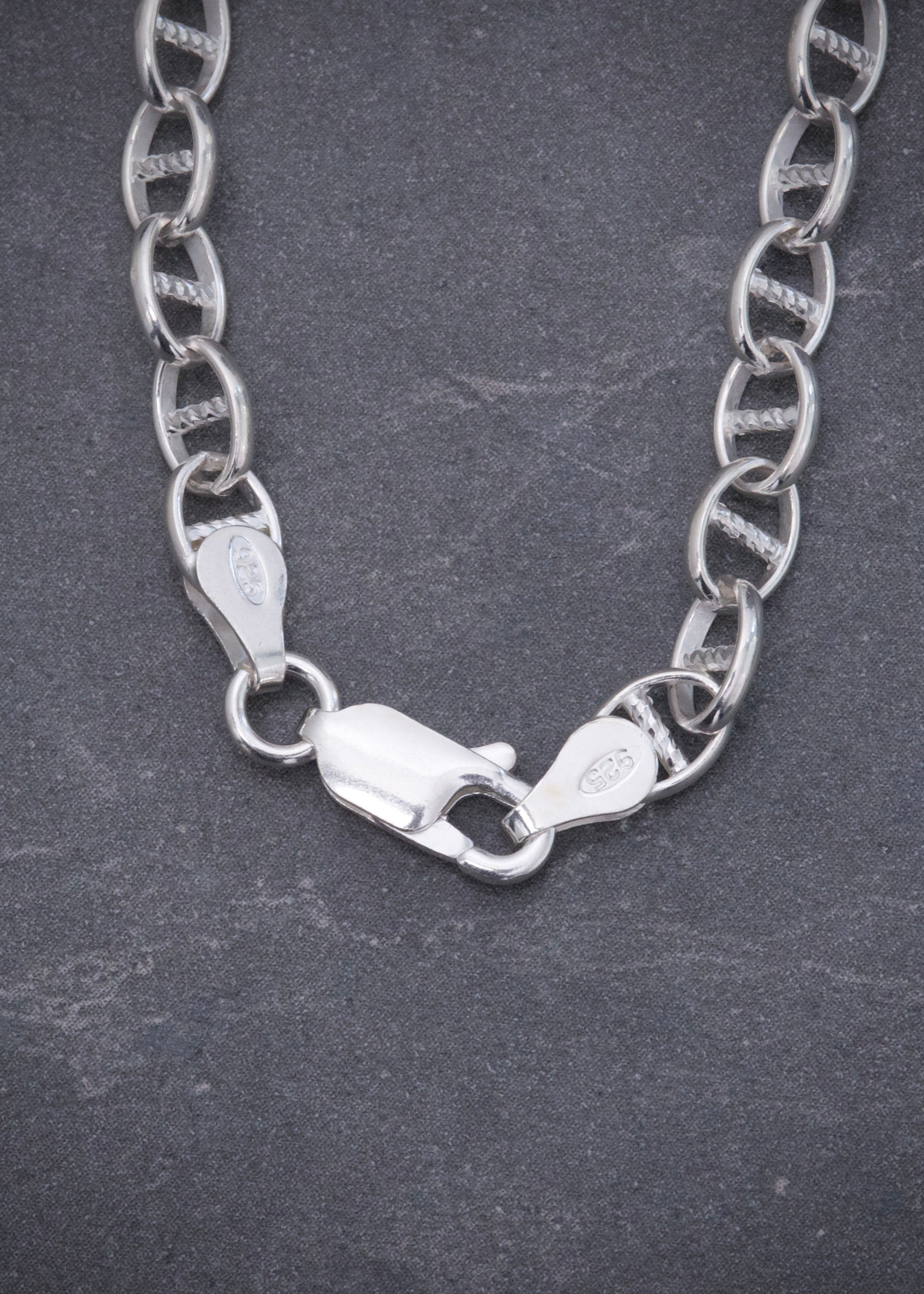 Cadena escalera 13.6gr / Largo 50cm / Plata B