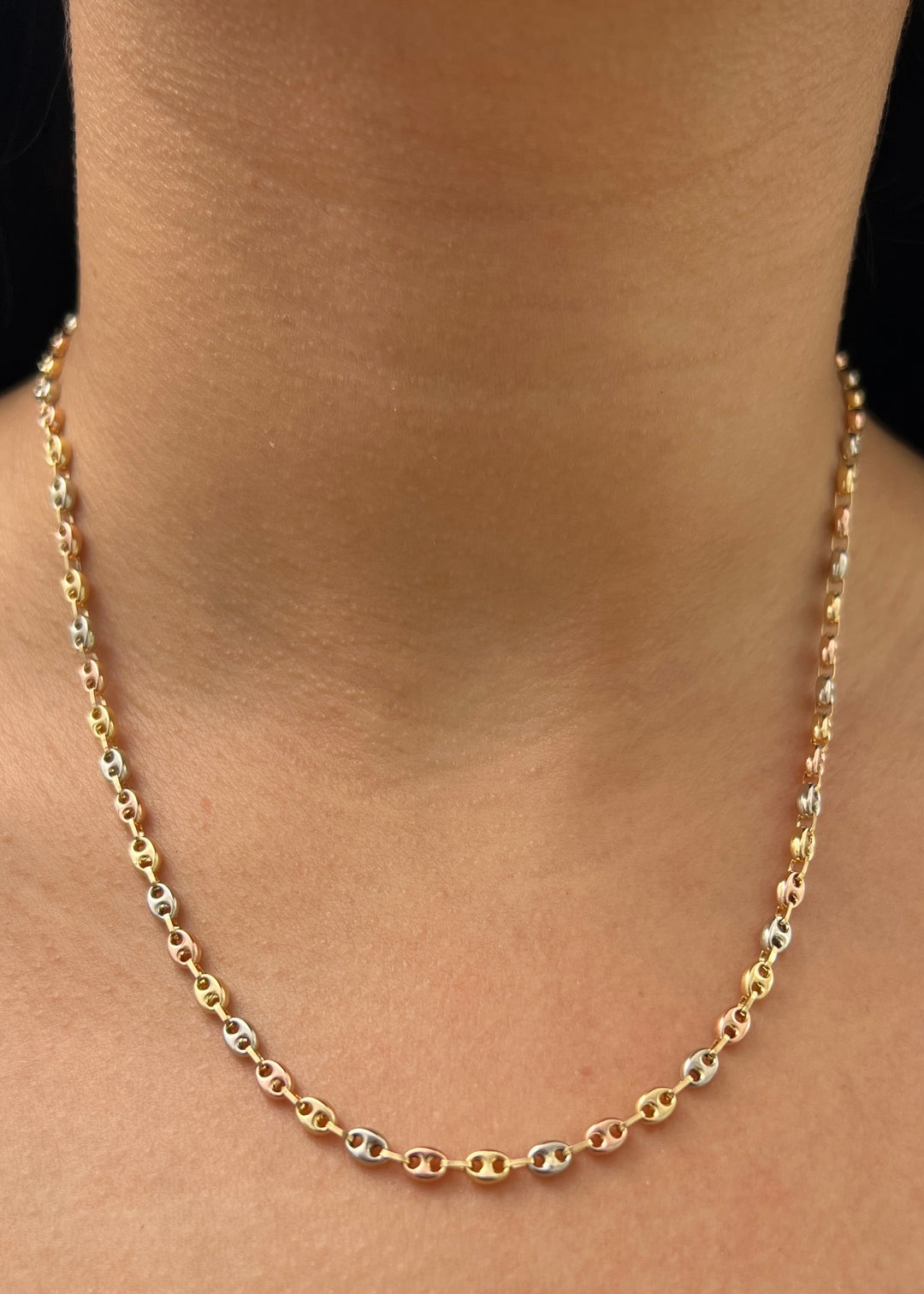 Cadena Gc 6.35gr / 45cm / 3.7mm — Tres Oros