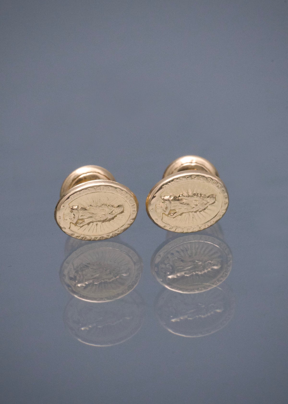 Topos Virgen de Guadalupe 0.75gr / 0.8cm / 6.2mm — Oro Amarillo