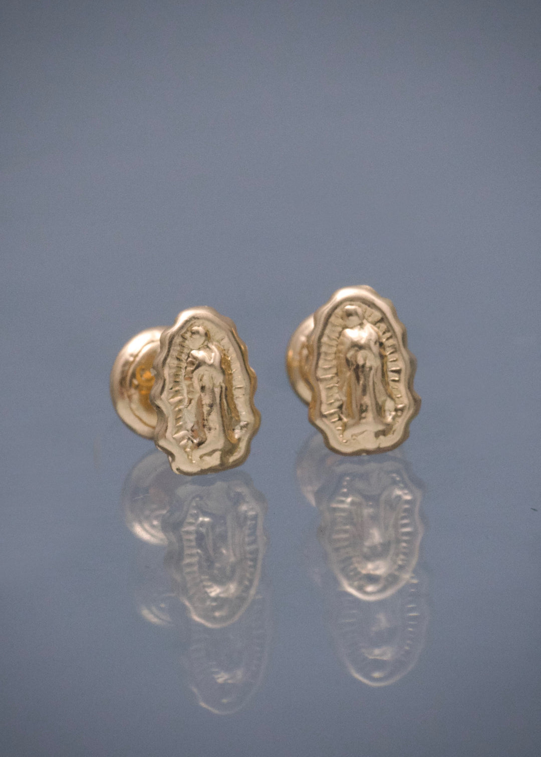 Topos Virgen de Guadalupe 0.7gr / 0.8cm / 5.5mm — Oro Amarillo