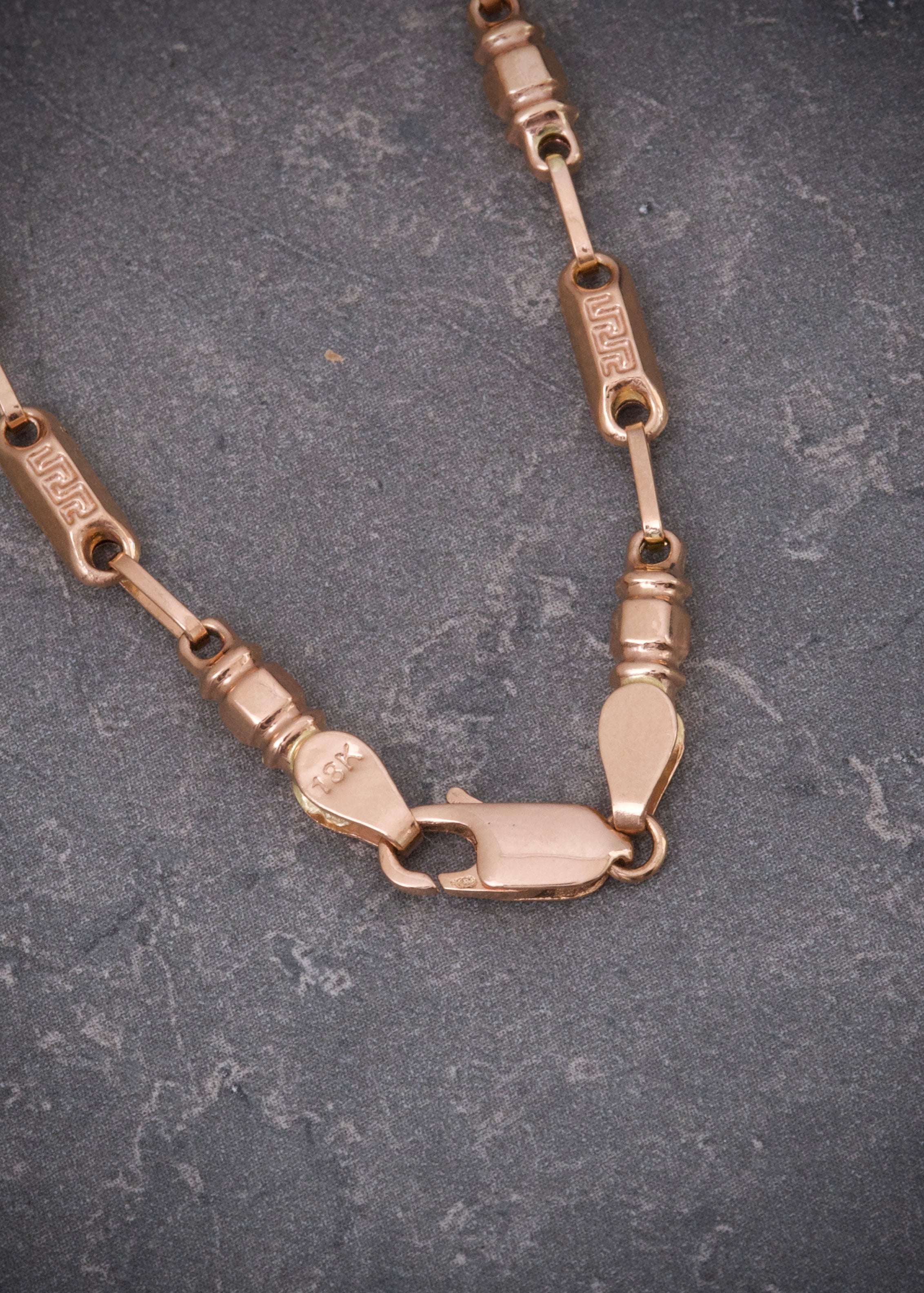 Cadena rustica 7.45gr / Largo 45cm / Oro Rosado Nac M