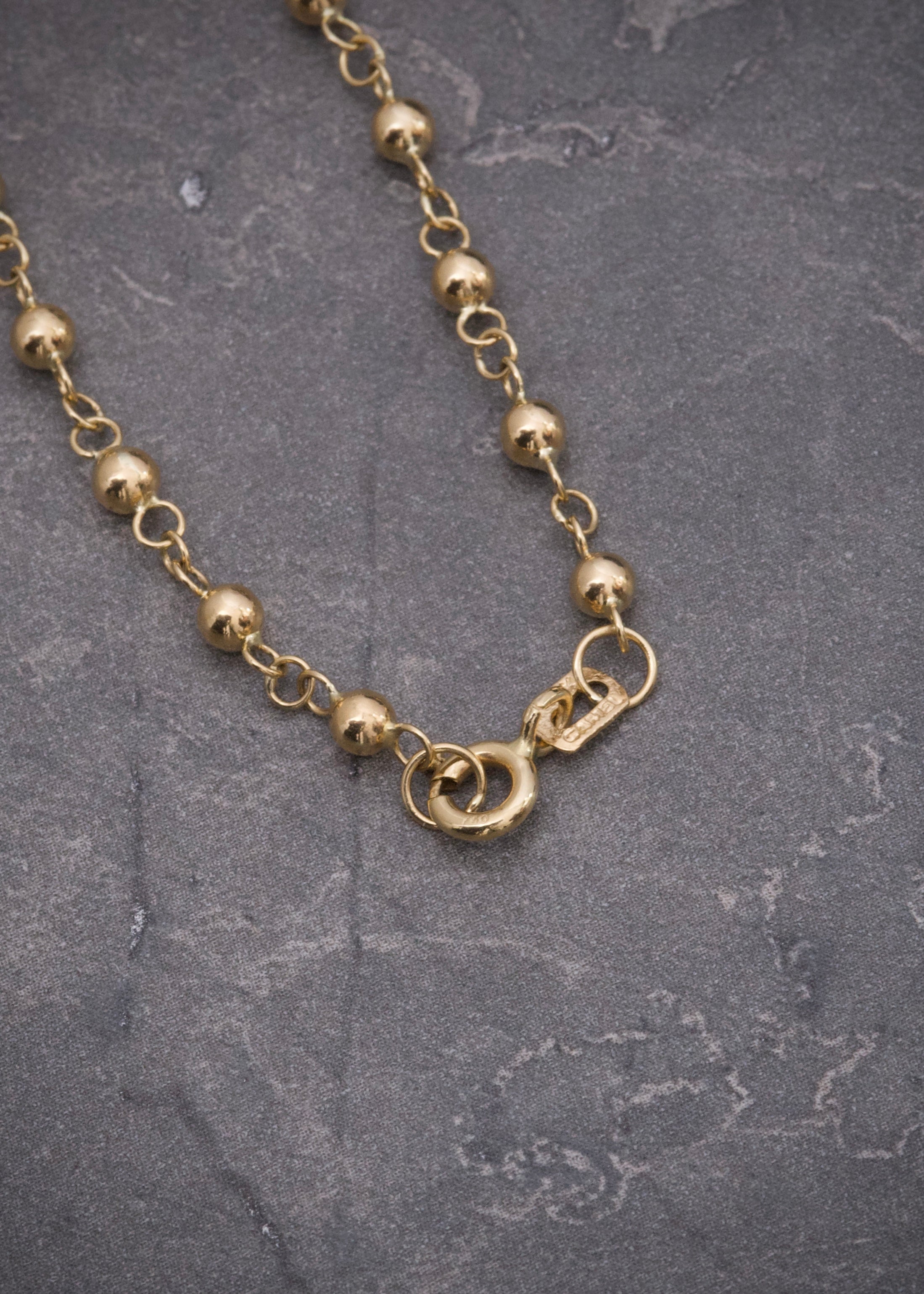 Rosario virgen de la milagrosa liso 6.15gr / Largo 55cm / Oro Amarillo Nac M